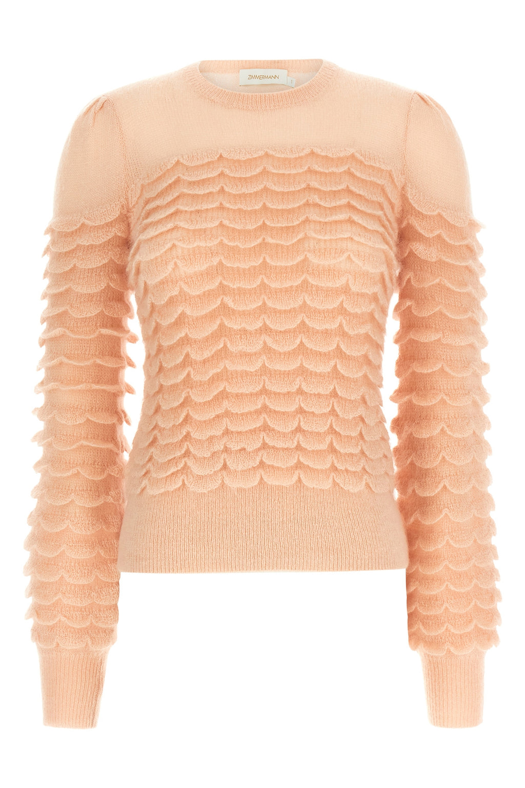 ZIMMERMANN 'Hypnotic Scallop' sweater For Women 50% mohair wool 34% polyamide 16% wool