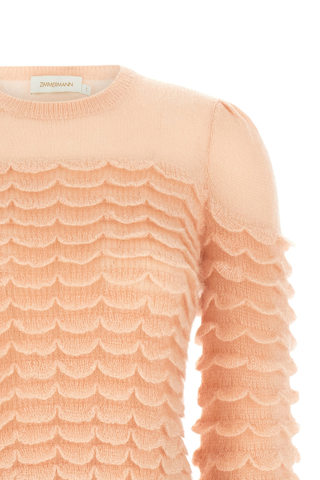 ZIMMERMANN 'Hypnotic Scallop' sweater For Women 50% mohair wool 34% polyamide 16% wool