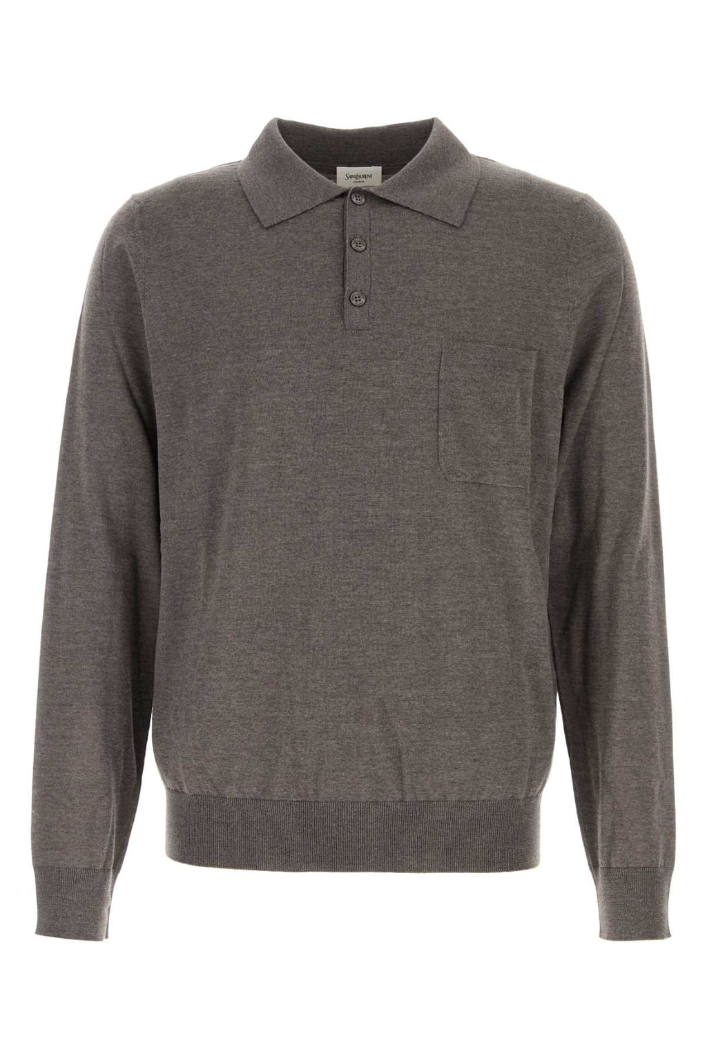 SAINT LAURENT POLO MANCHES LONGUES For Men Exterior: 100% Virgin wool