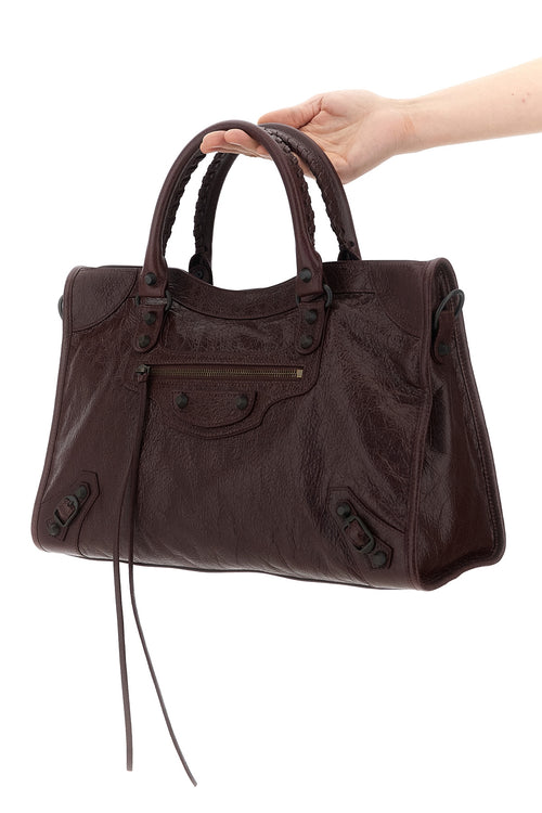 BALENCIAGA 'Le City Bag M' handbag For Women 100% lamb leather (Ovis Aries)