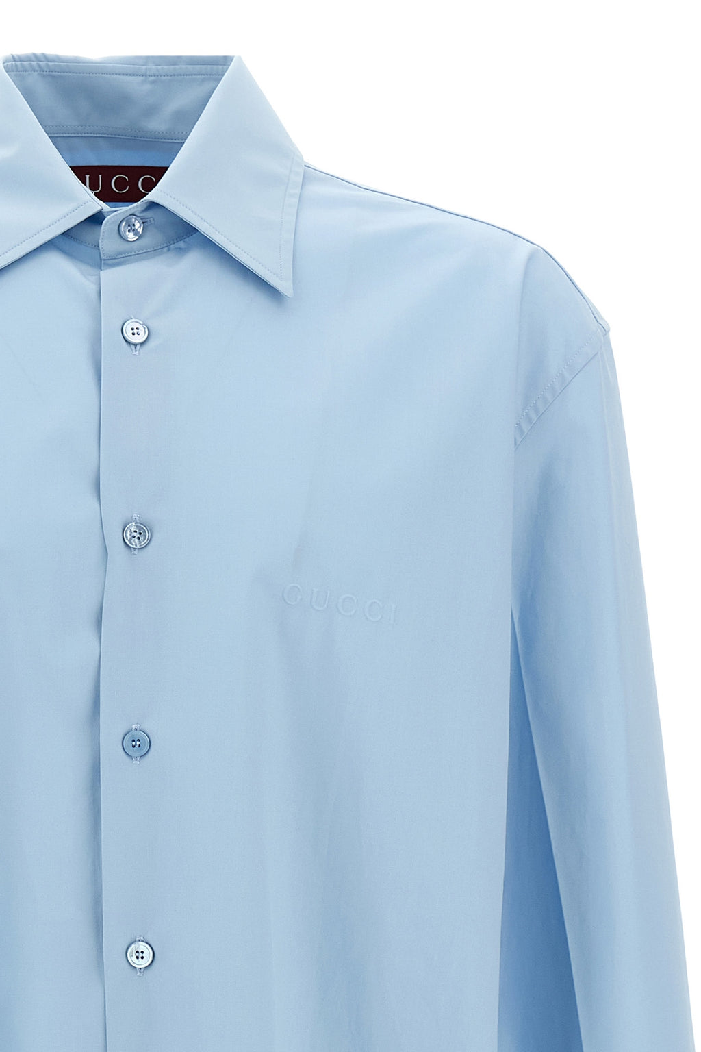 GUCCI Embossed logo shirt For Men 100% cotton