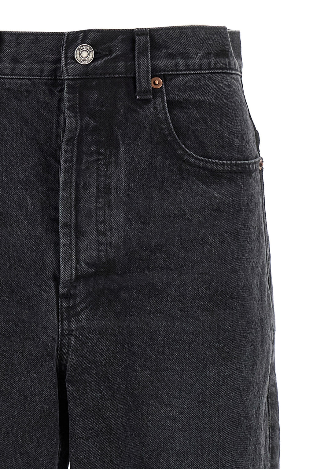 SAINT LAURENT Used effect jeans For Women 100% cotton