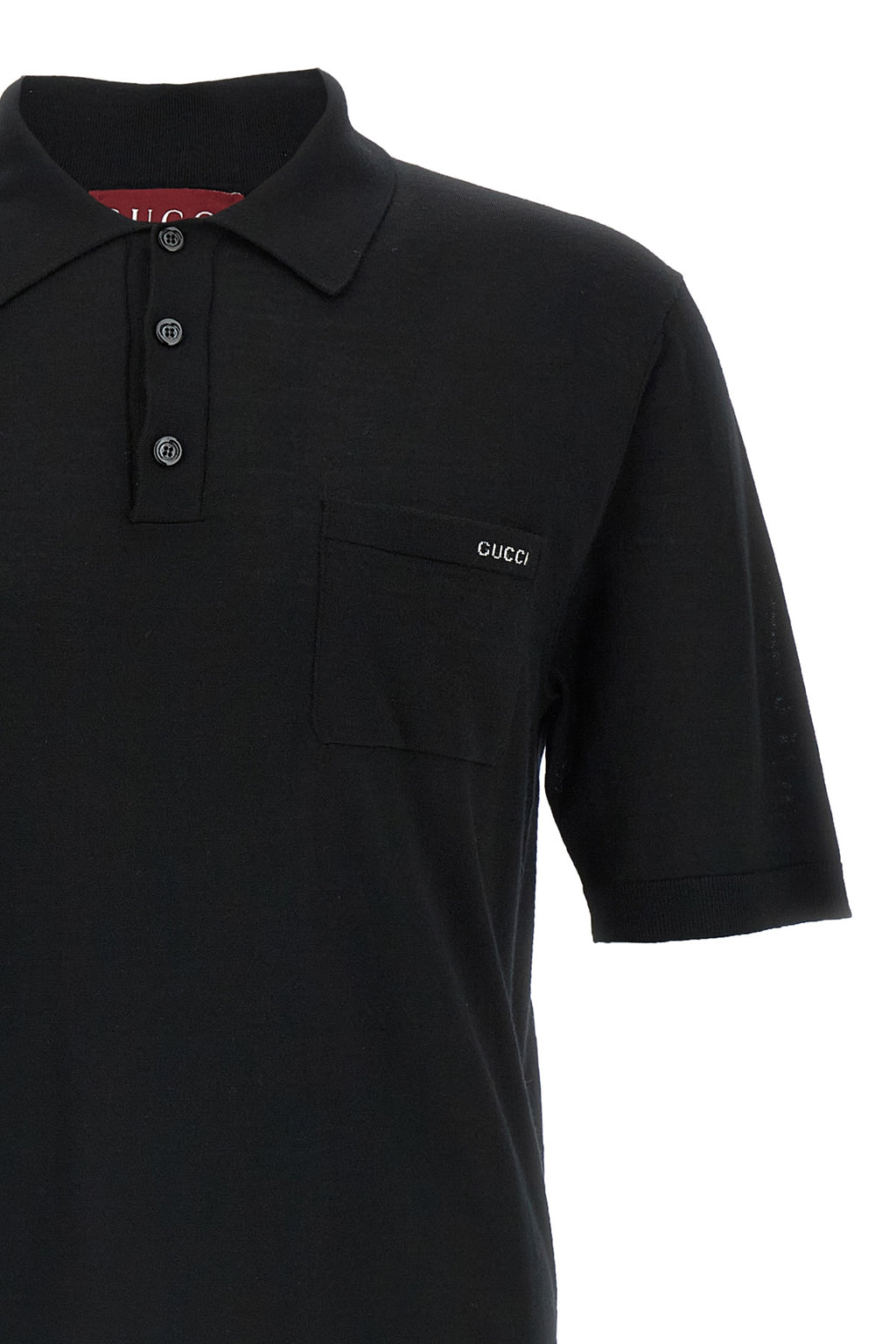 GUCCI 'Intarsio Gucci' polo shirt For Men 100% wool