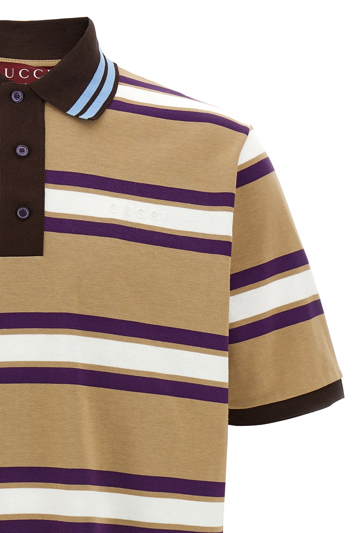 gucci Embossed logo polo shirt