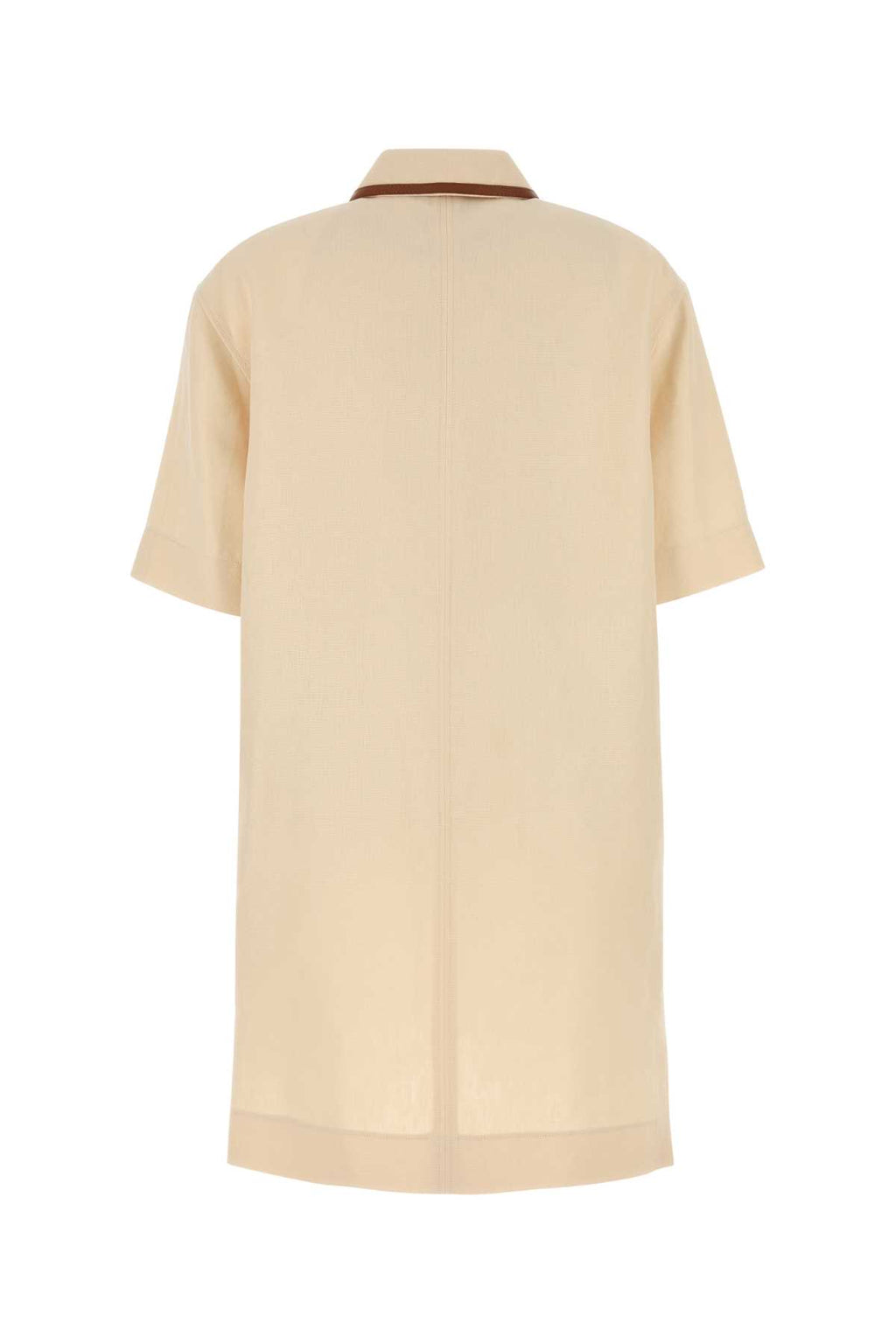 GUCCI DRS LINEN W/HORSEBIT&LEATHR_8 For Women Exterior: 100% Linen