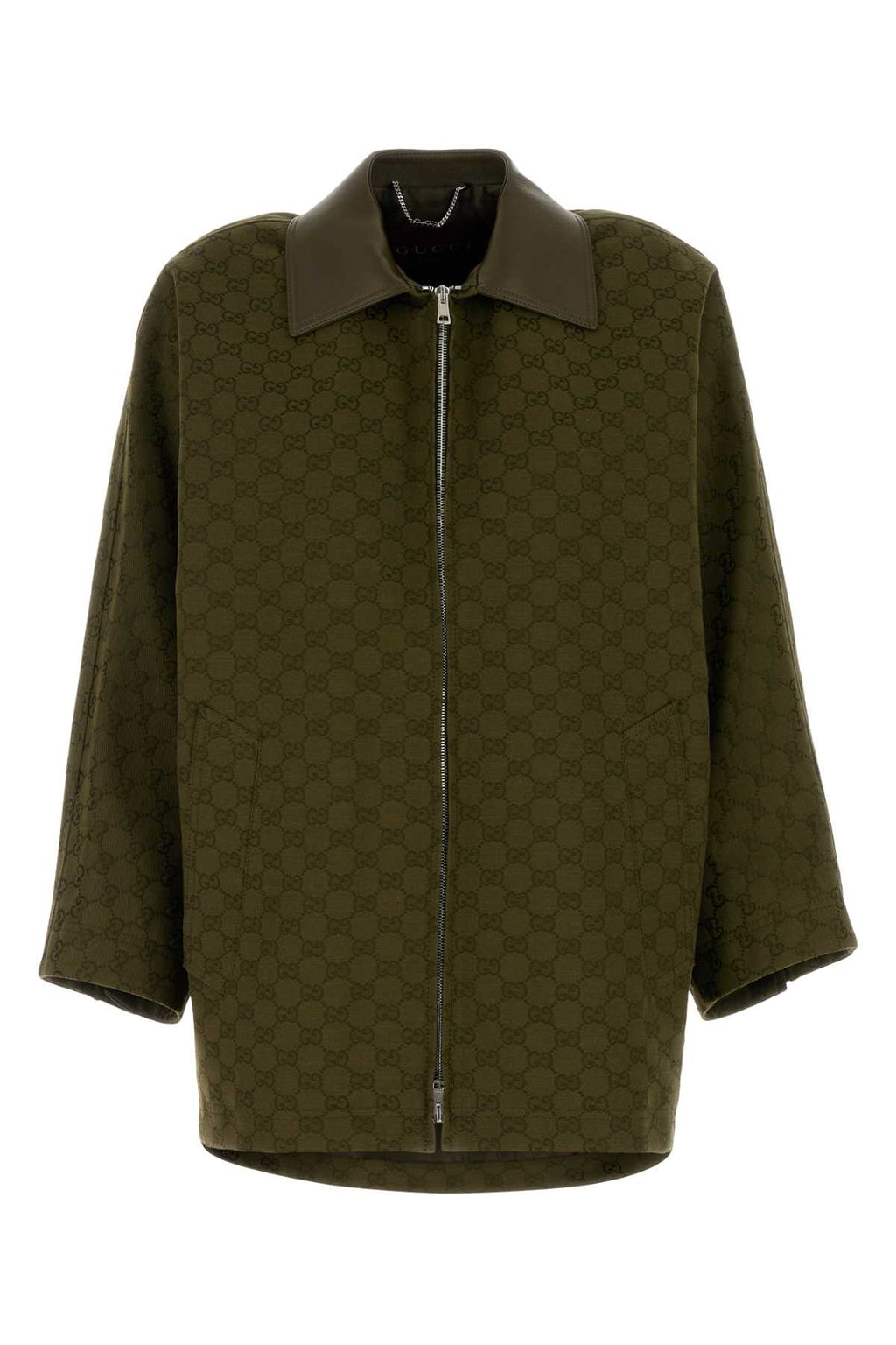 GUCCI BOMBER -W/LEA W/HORN For Women Exterior: 70% Cotton 30% Polyester Lining: 100% Viscose