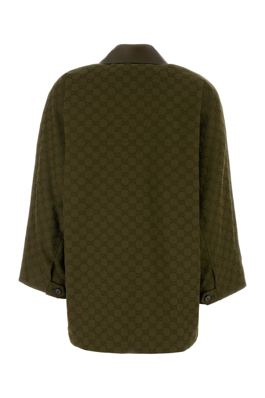 GUCCI BOMBER -W/LEA W/HORN For Women Exterior: 70% Cotton 30% Polyester Lining: 100% Viscose