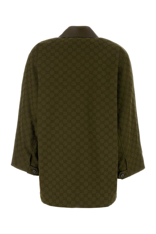 GUCCI BOMBER -W/LEA W/HORN For Women Exterior: 70% Cotton 30% Polyester Lining: 100% Viscose