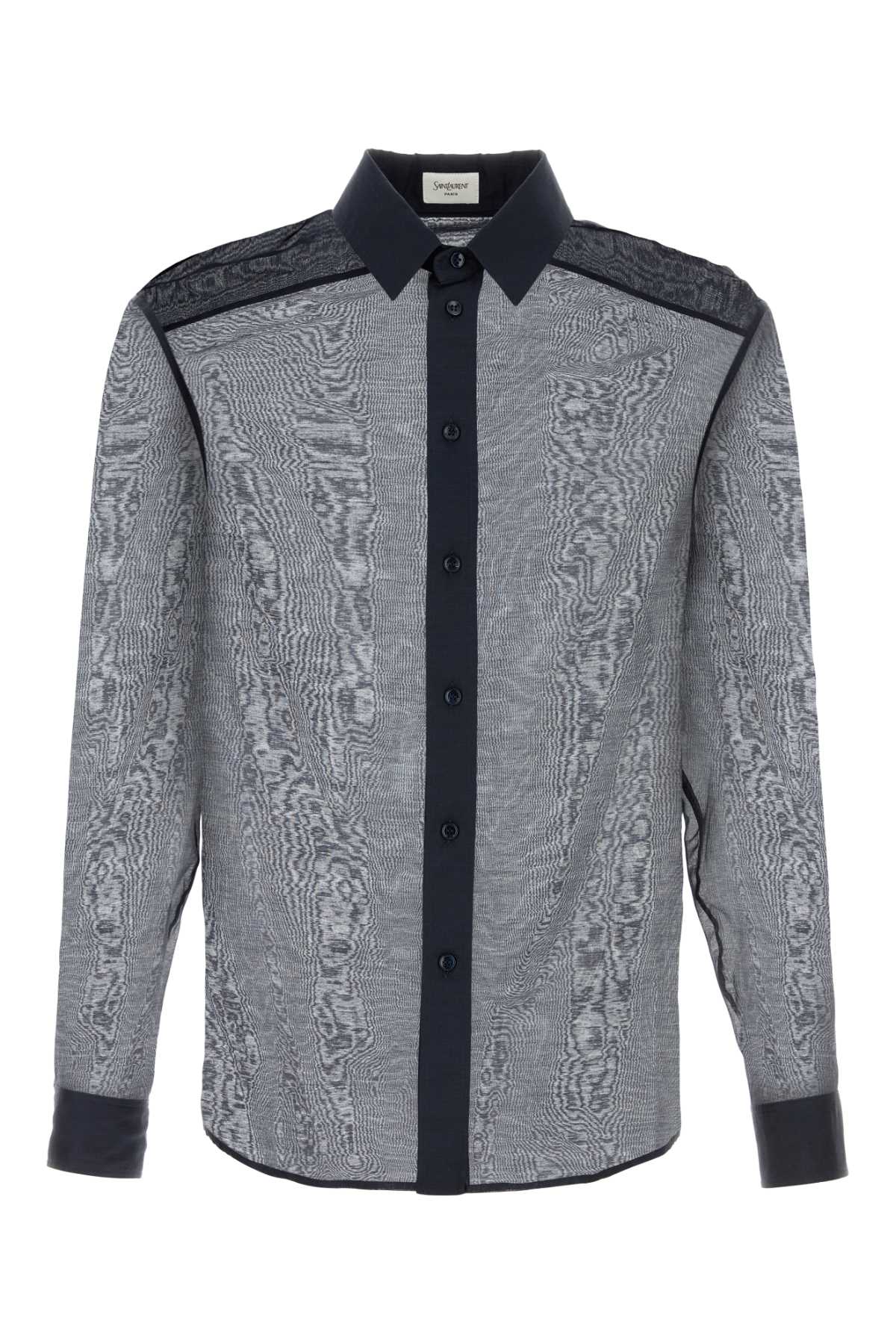 SAINT LAURENT CHEMISE S66M For Men Exterior: 66% Cotton 34% Silk