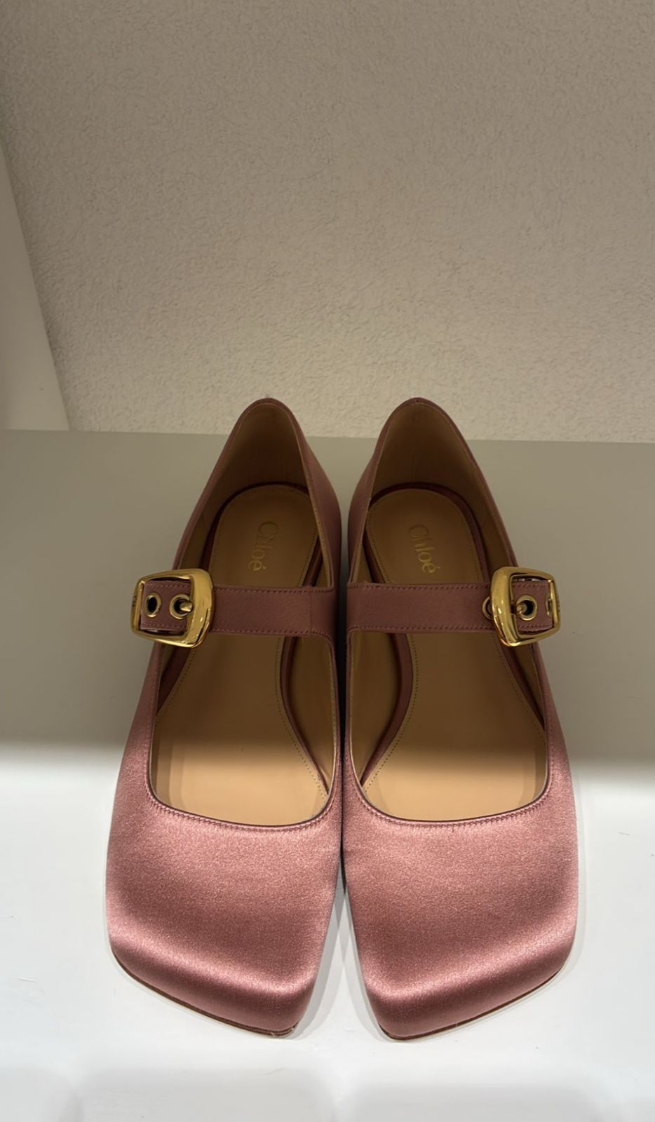 Joyce Satin Mary Jane Flats