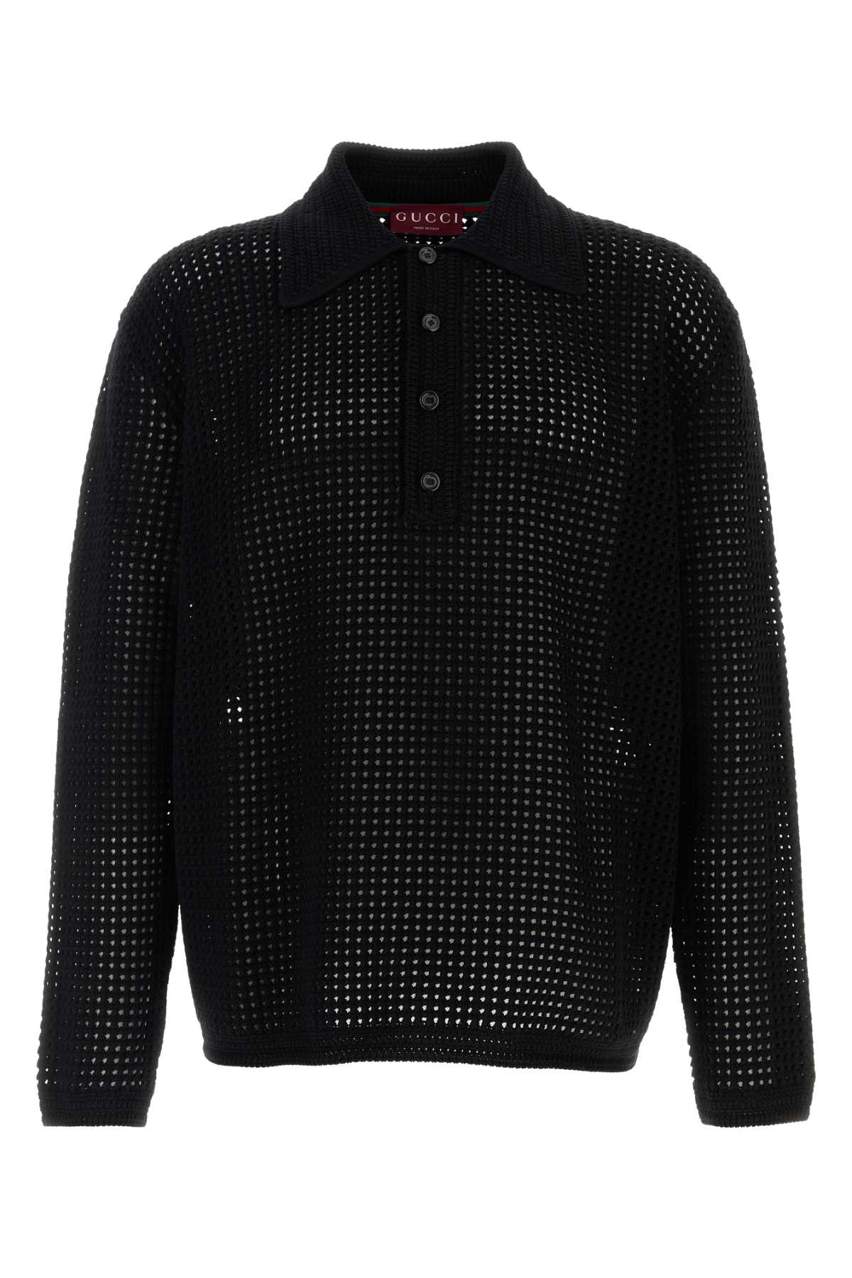 GUCCI L/S POLO COTTON For Men Exterior: 100% Cotton