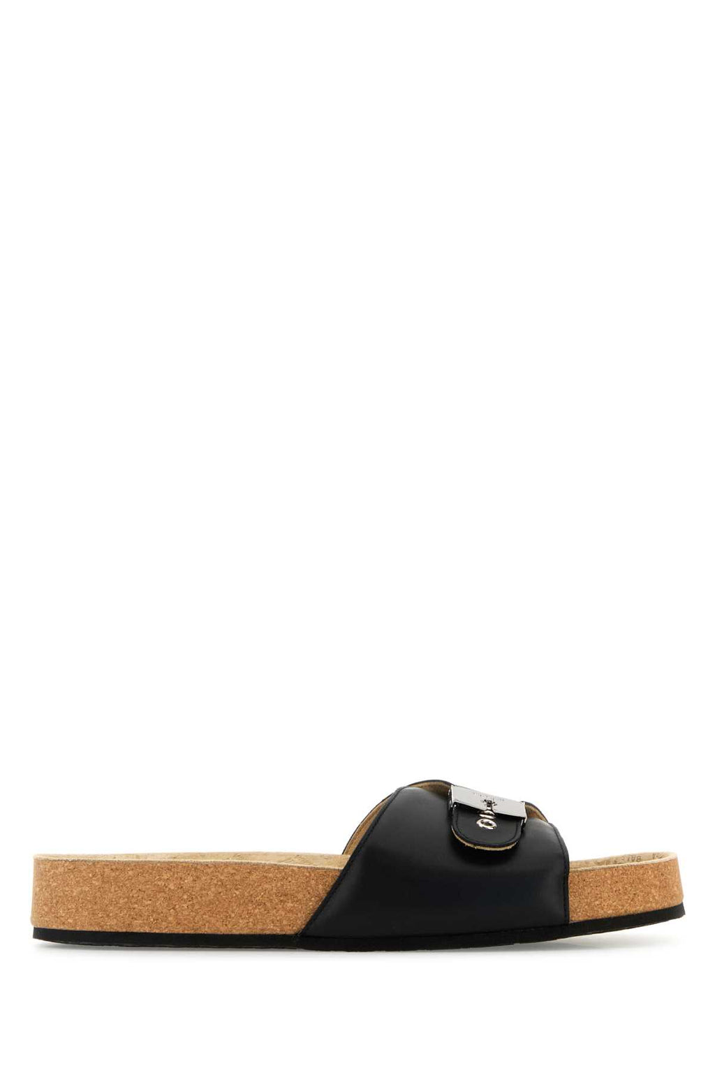 BALENCIAGA SCHOLL SANDAL FLAT For Men Exterior: 100% Calf Interior: 100% Leather Sole: Rubber