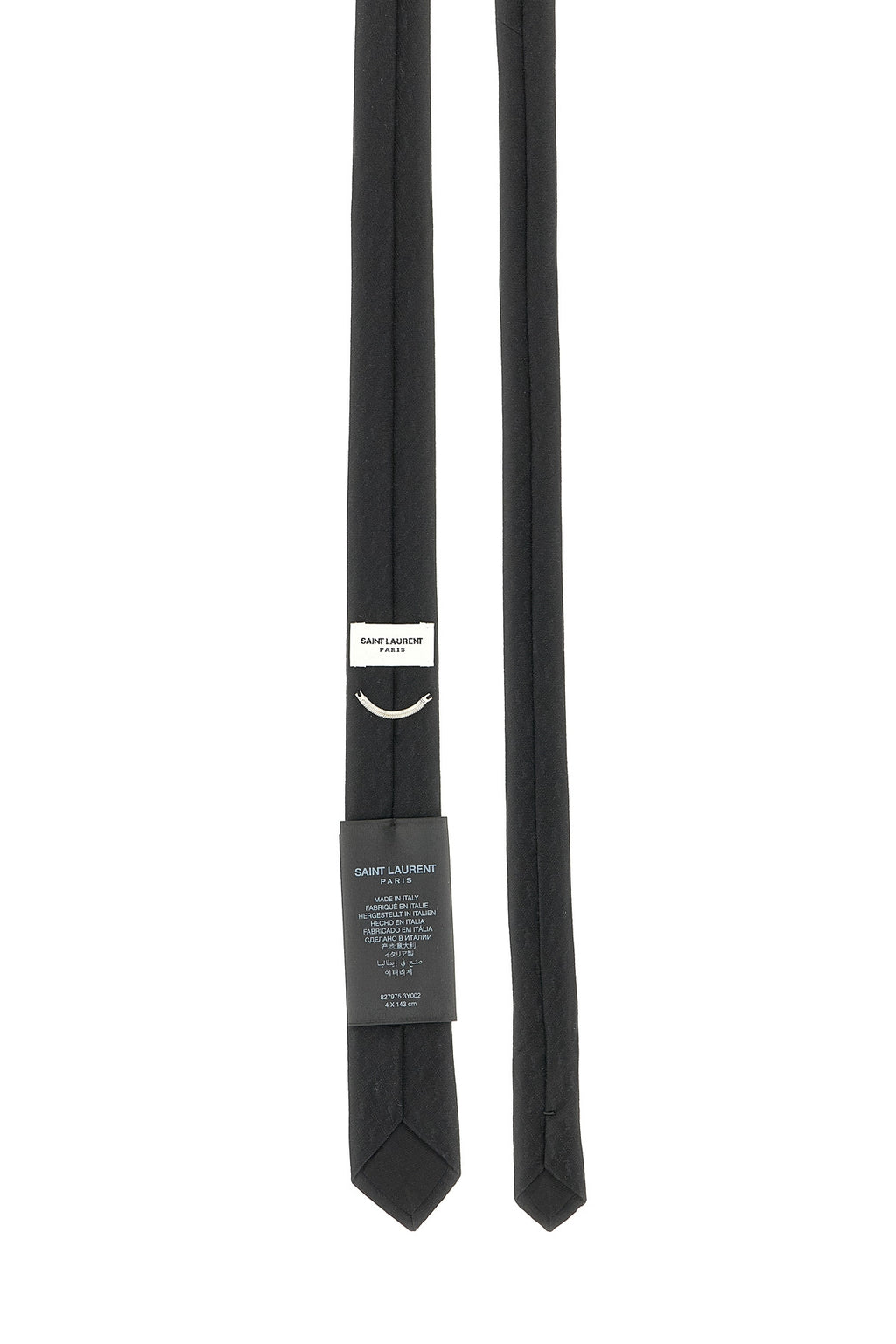 SAINT LAURENT 'Monogram Y' tie For Men 100% silk