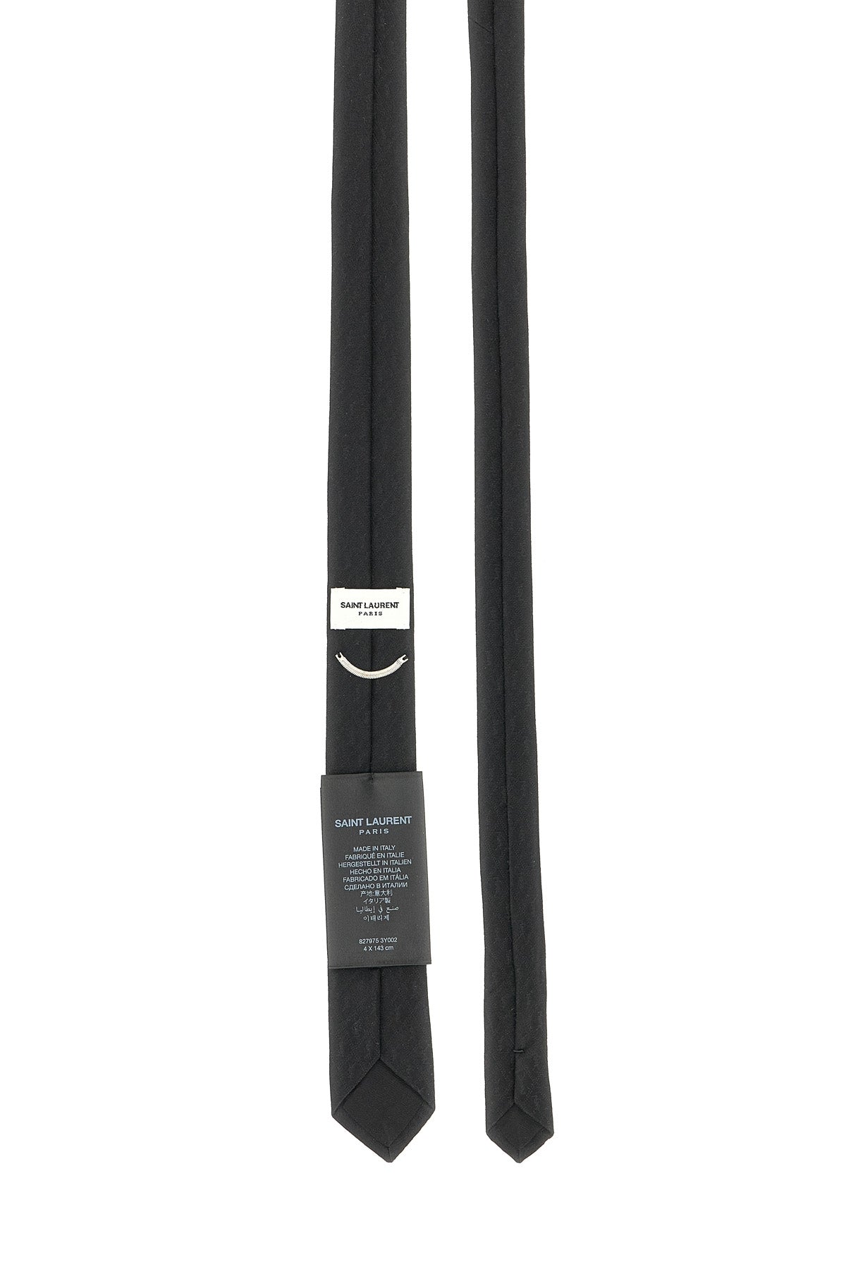 SAINT LAURENT 'Monogram Y' tie For Men 100% silk