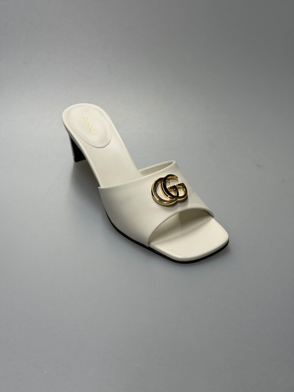 GG Marmont Mid-Heel Slide Sandal