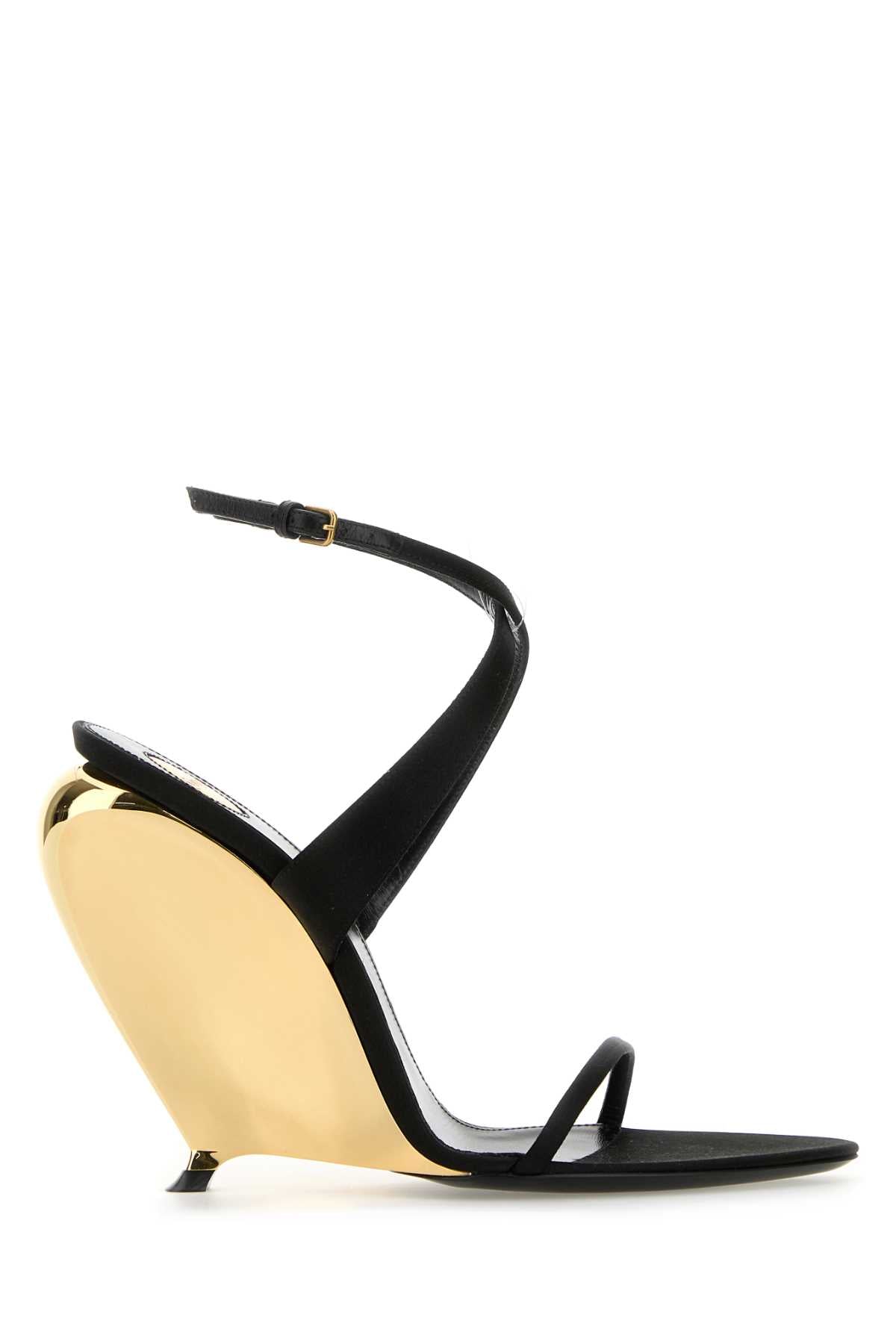 SAINT LAURENT GIPPY 110 ERWELL SAN For Women Exterior: 100% Fabric Interior: 100% Fabric Sole: Leather