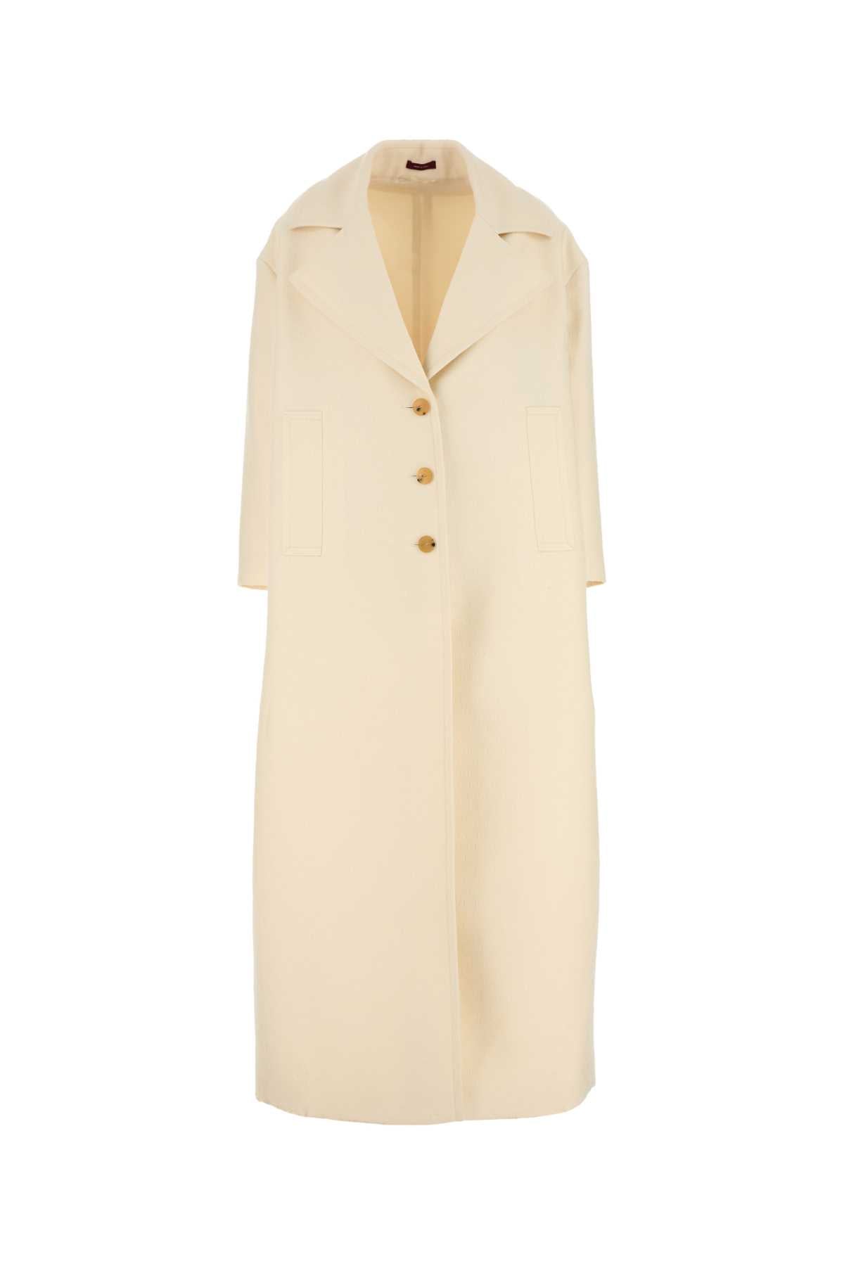 GUCCI COAT CREPE WOOL SLK GG_PETITE For Women Exterior: 85% Wool 15% Silk