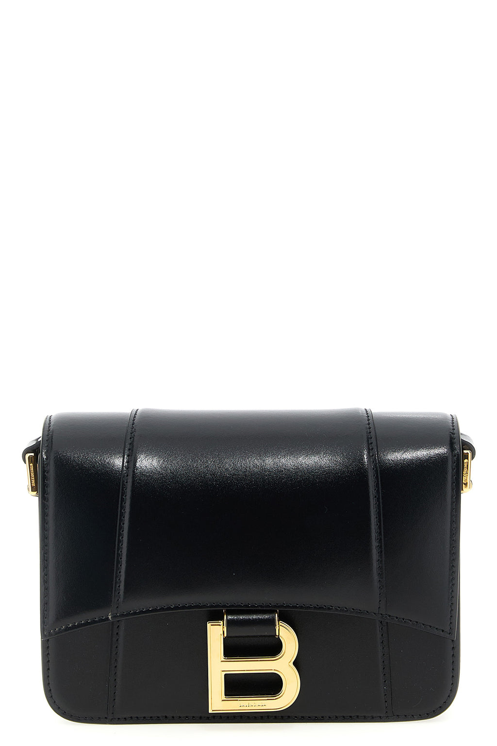 BALENCIAGA 'Flap Hourglass' small crossbody bag For Women 100% calfskin leather (Bos Taurus)