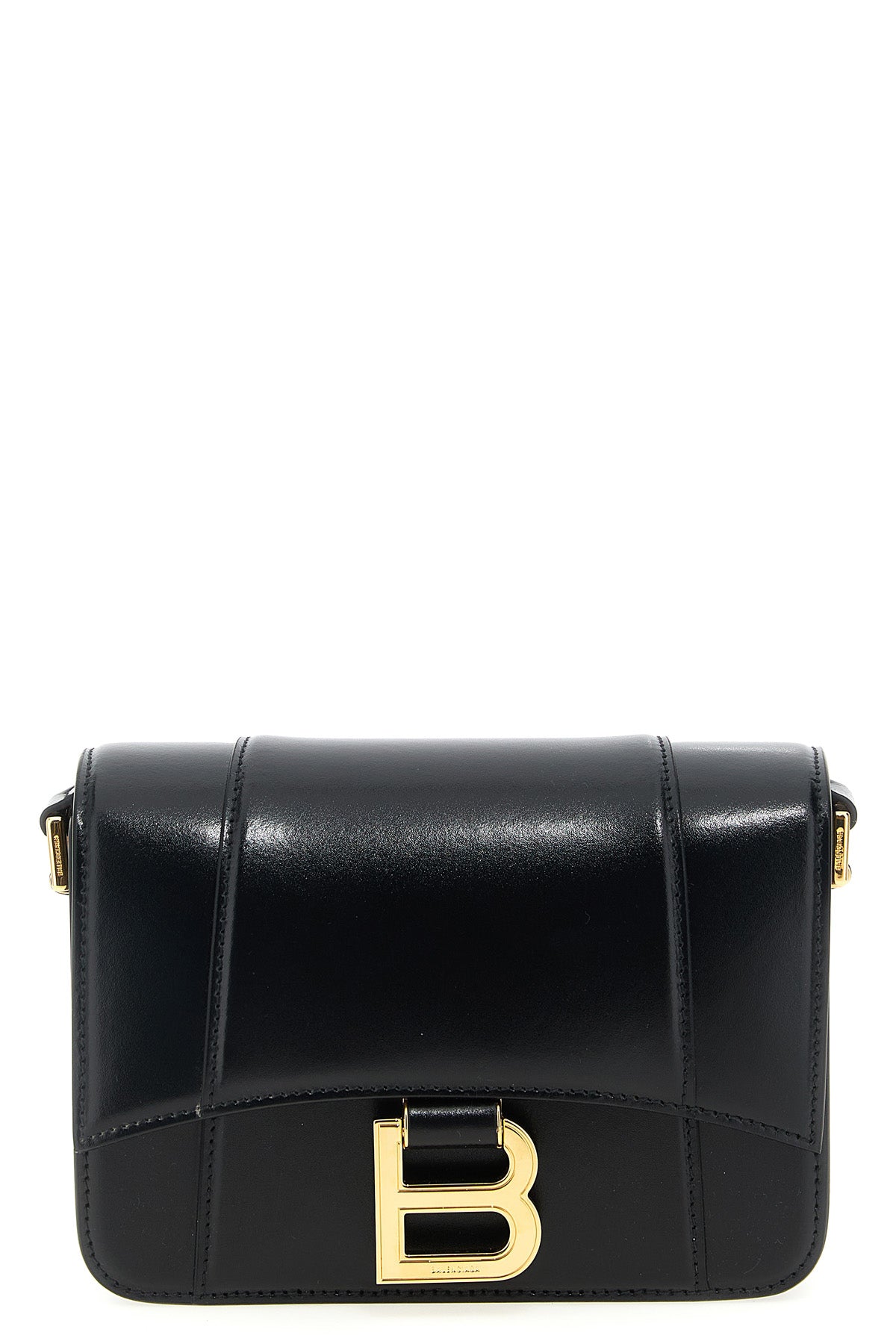 BALENCIAGA 'Flap Hourglass' small crossbody bag For Women 100% calfskin leather (Bos Taurus)