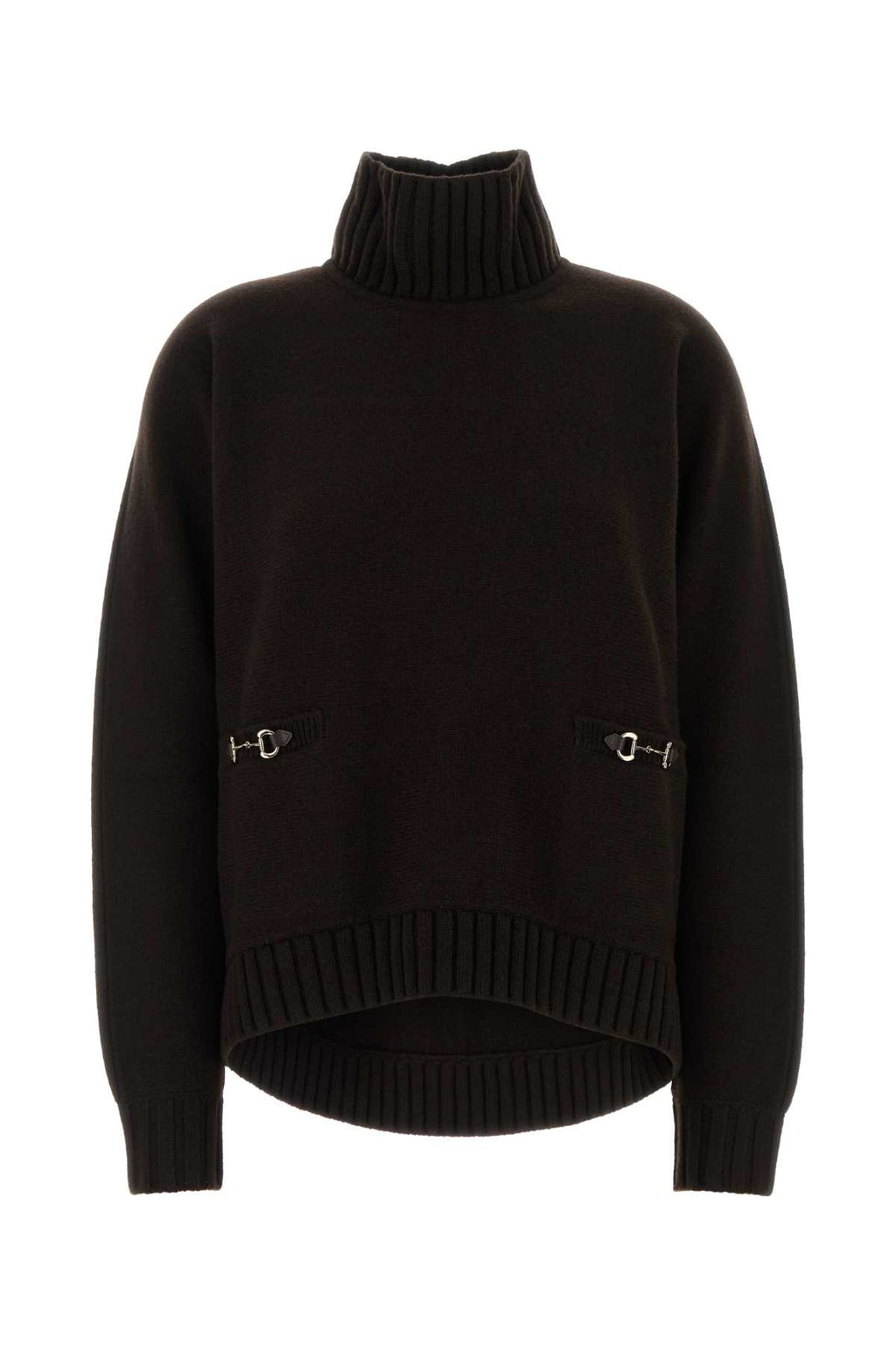 GUCCI L/S HG/NK TOP WS/WO PLAIN STIT For Women Exterior: 70% Wool 30% Cashmere