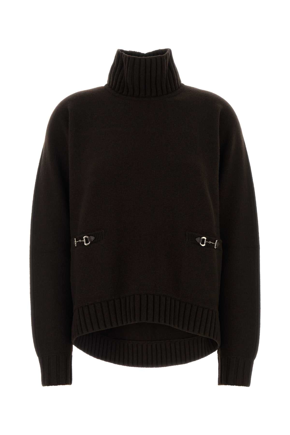 GUCCI L/S HG/NK TOP WS/WO PLAIN STIT For Women Exterior: 70% Wool 30% Cashmere