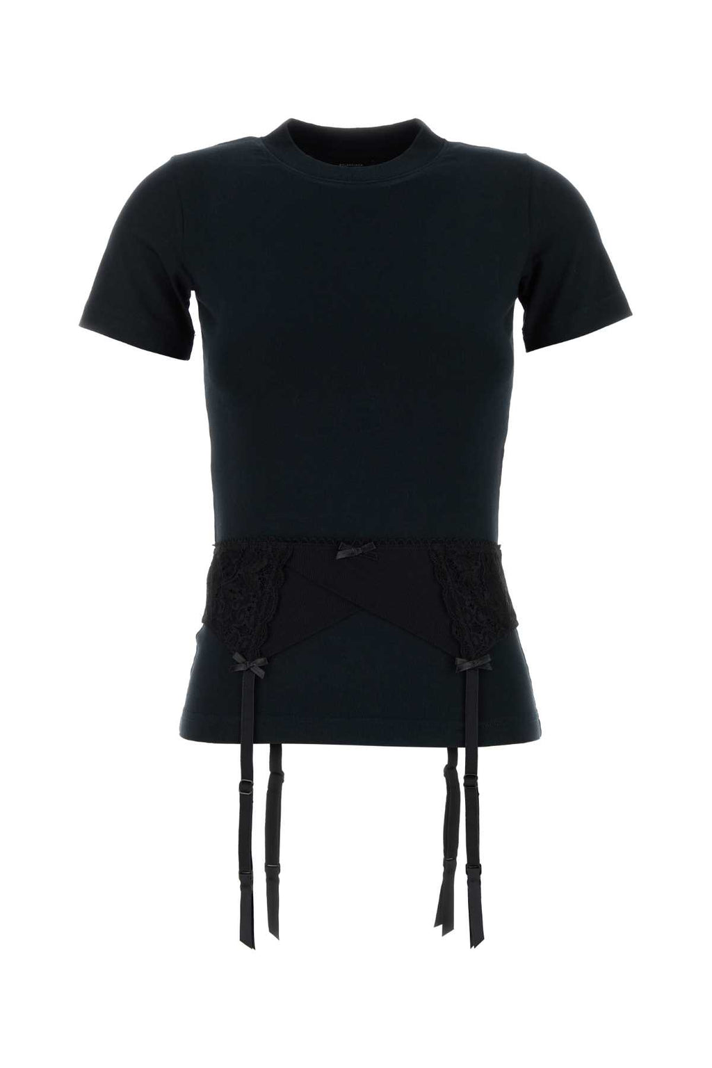 BALENCIAGA LINGERIE T-SHIRT For Women Exterior: 95% Cotton 5% Elastane