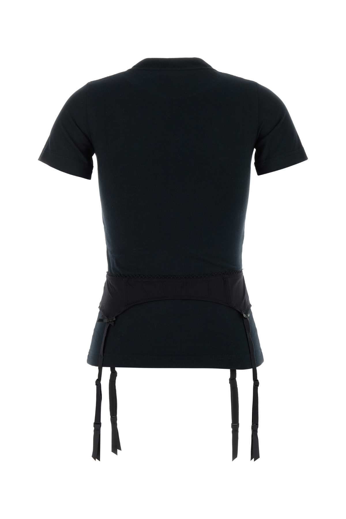 BALENCIAGA LINGERIE T-SHIRT For Women Exterior: 95% Cotton 5% Elastane