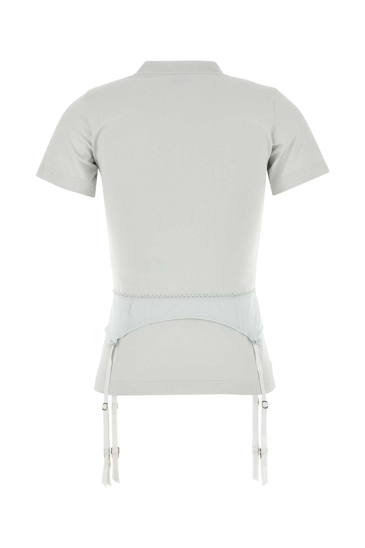BALENCIAGA LINGERIE T-SHIRT For Women Exterior: 95% Cotton 5% Elastane