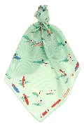 'En Attendant la Vague' print scarf