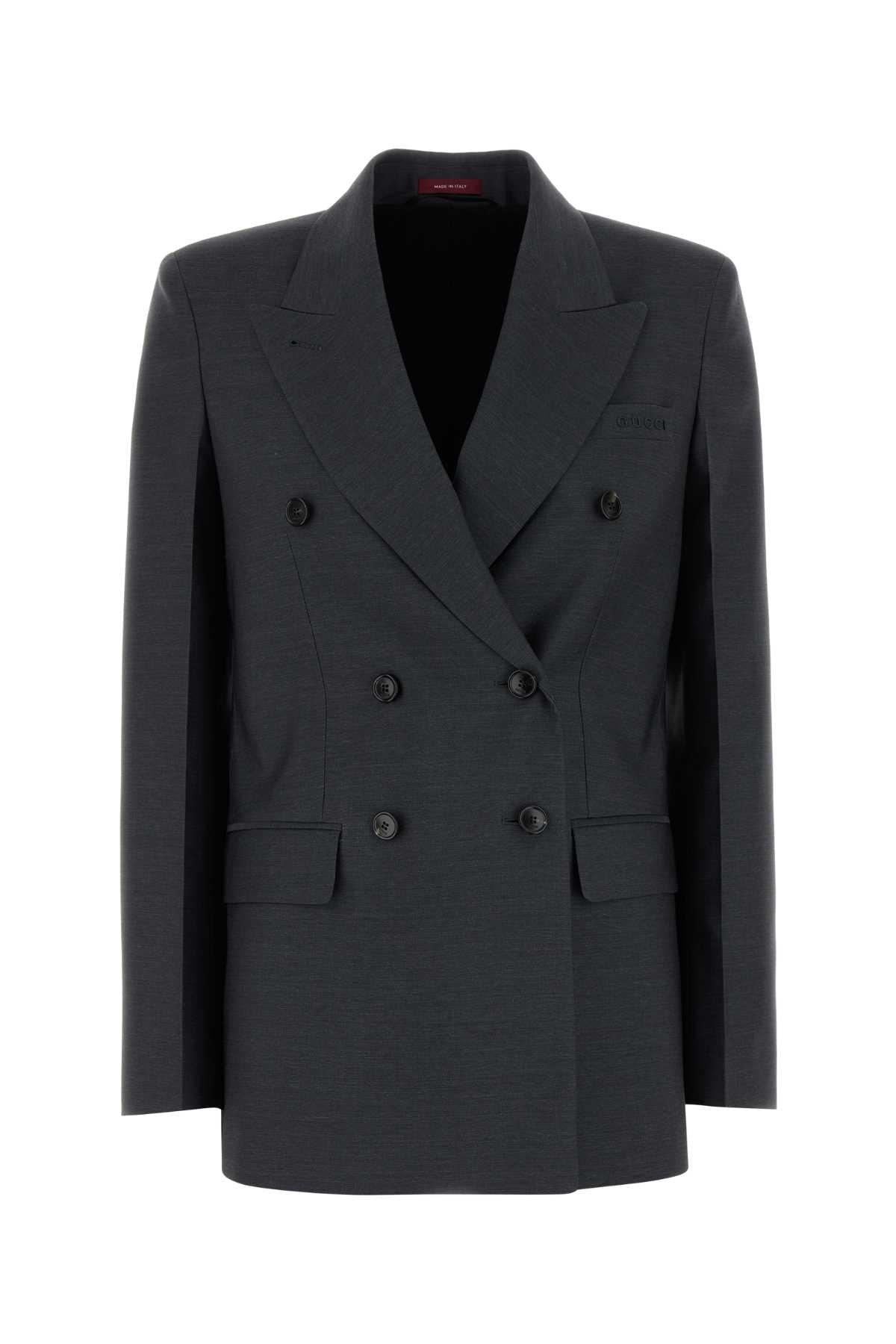 GUCCI JKT LIGHT DRY WOOL W/GUCCI For Women Exterior: 100% Wool Lining: 100% Viscose