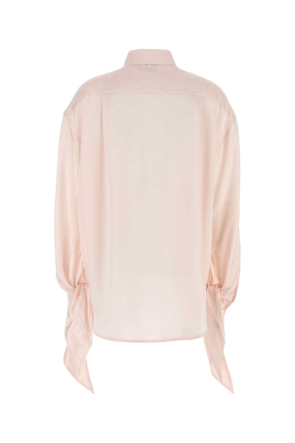 BALENCIAGA Knotted Cuff Blouse For Women Exterior: 100% Silk