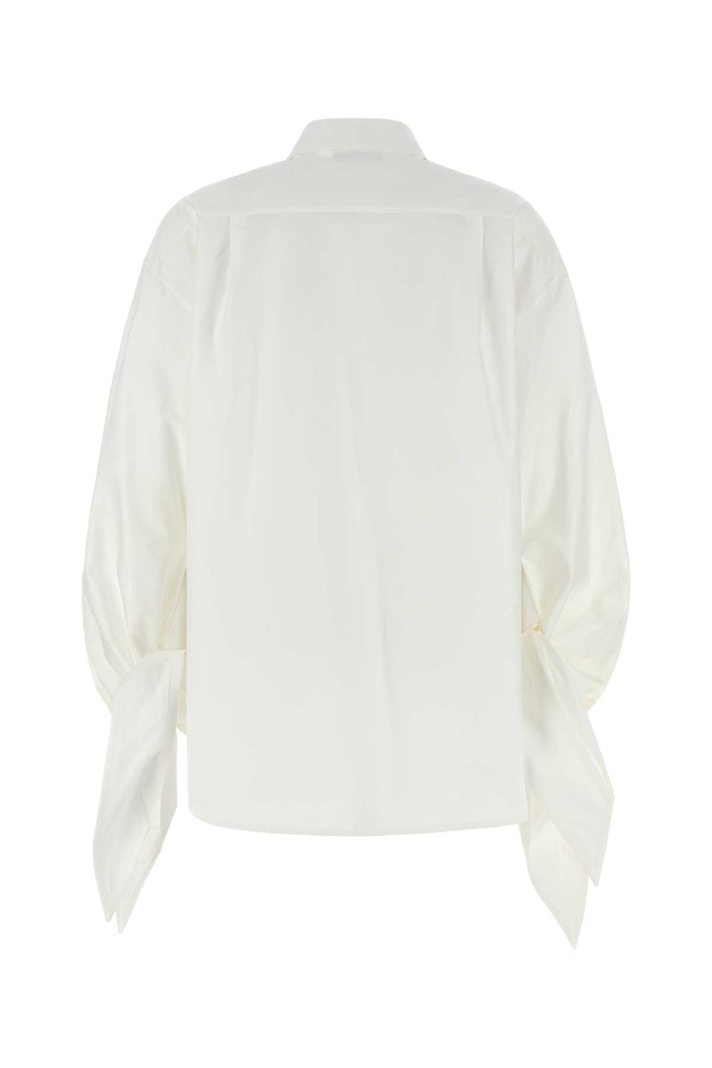 BALENCIAGA KNOTTED CUFF BLOUSE For Women Exterior: 100% Cotton