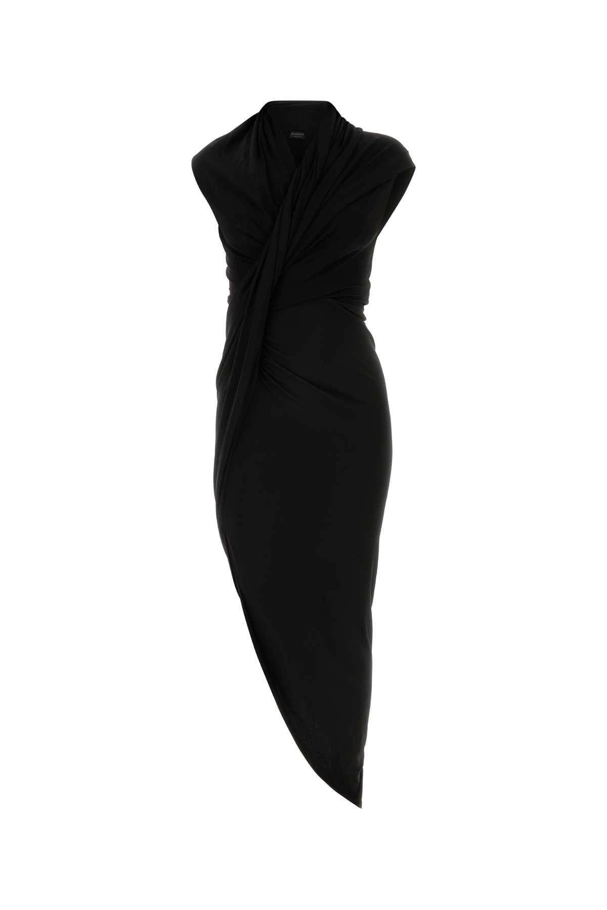 BALENCIAGA DRAPED DRESS For Women Exterior: 92% Viscose 8% Elastane