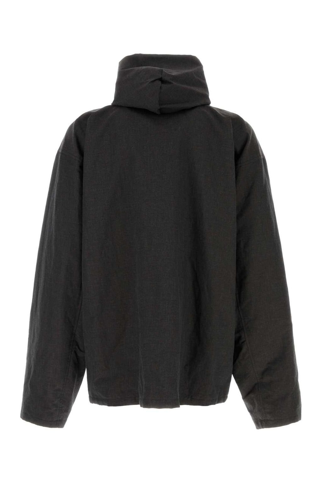 BALENCIAGA Hooded Zip-Up Jacket For Men Exterior: 58% Linen 42% Cotton Lining: 100% Cupro