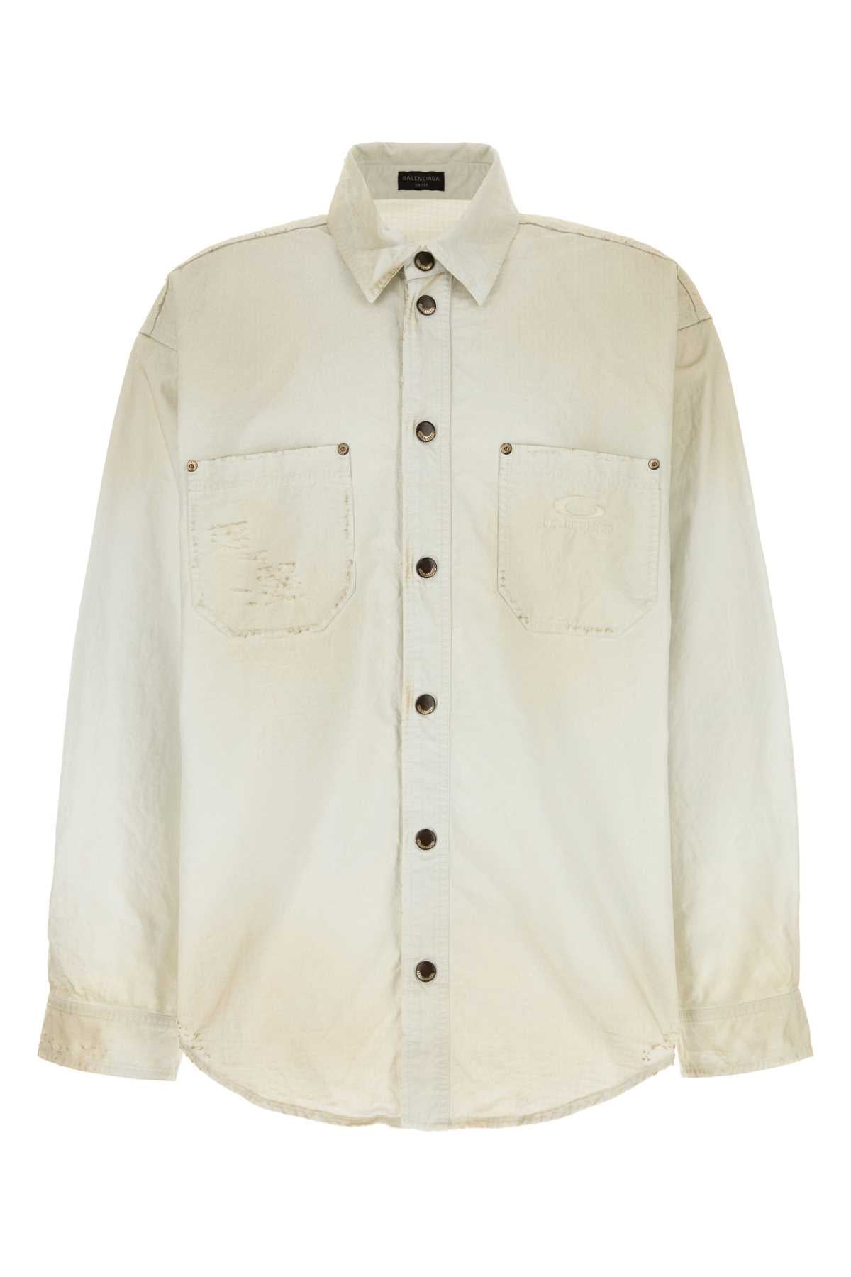 BALENCIAGA WORKWEAR OVERSHIRT For Men Exterior: 100% Cotton