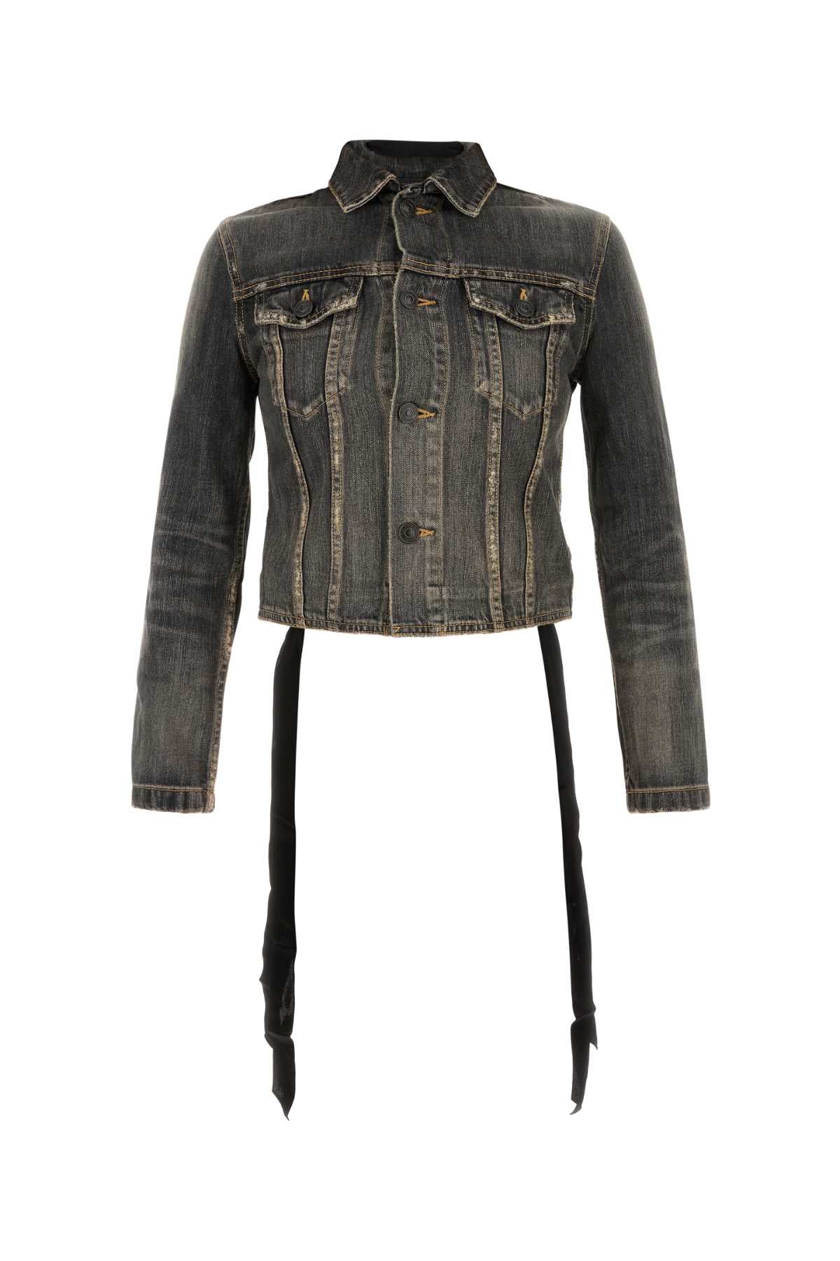 BALENCIAGA LACE-UP JACKET For Women Exterior: 100% Cotton