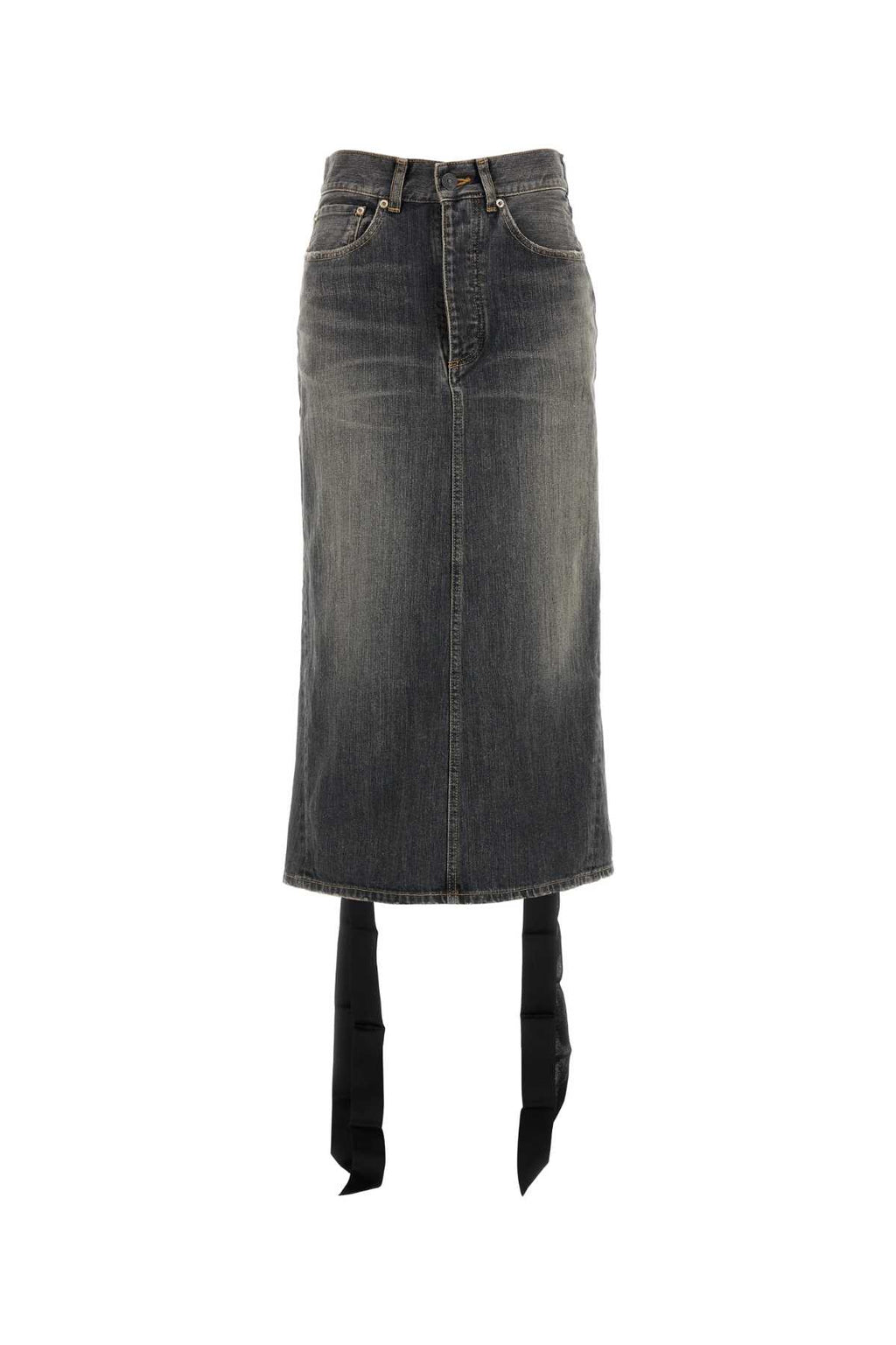BALENCIAGA LACE- UP SKIRT For Women Exterior: 100% Cotton