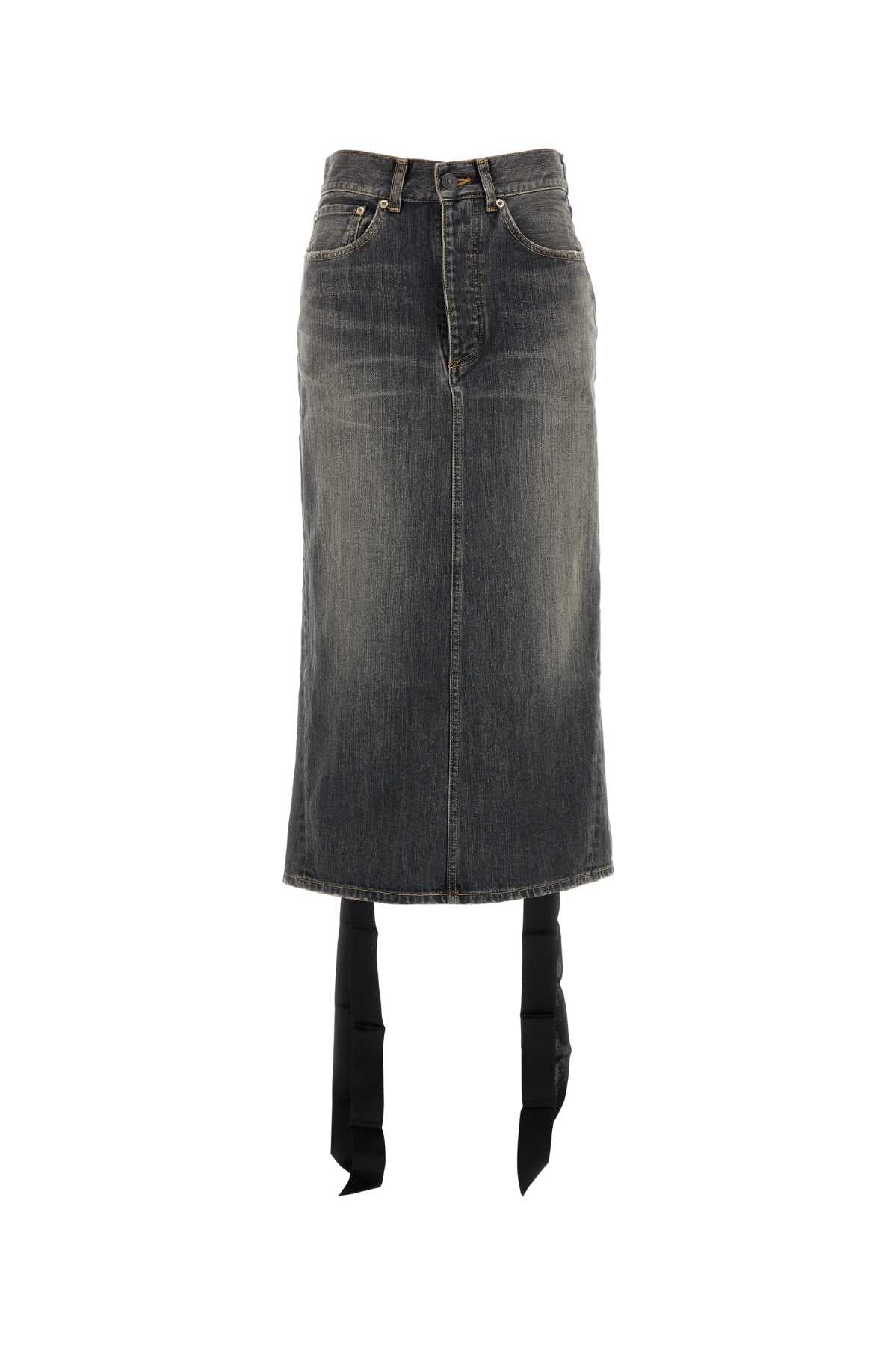 BALENCIAGA LACE- UP SKIRT For Women Exterior: 100% Cotton