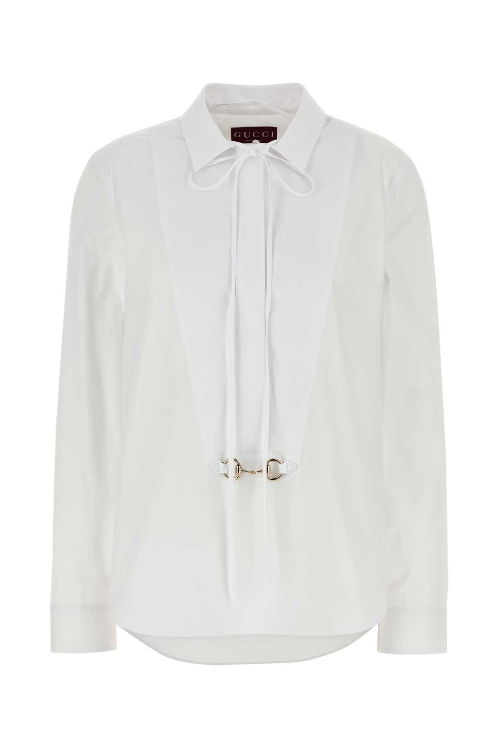 GUCCI SHIRT CTN POPELINE W/HORSEBIT For Women Exterior: 100% Cotton