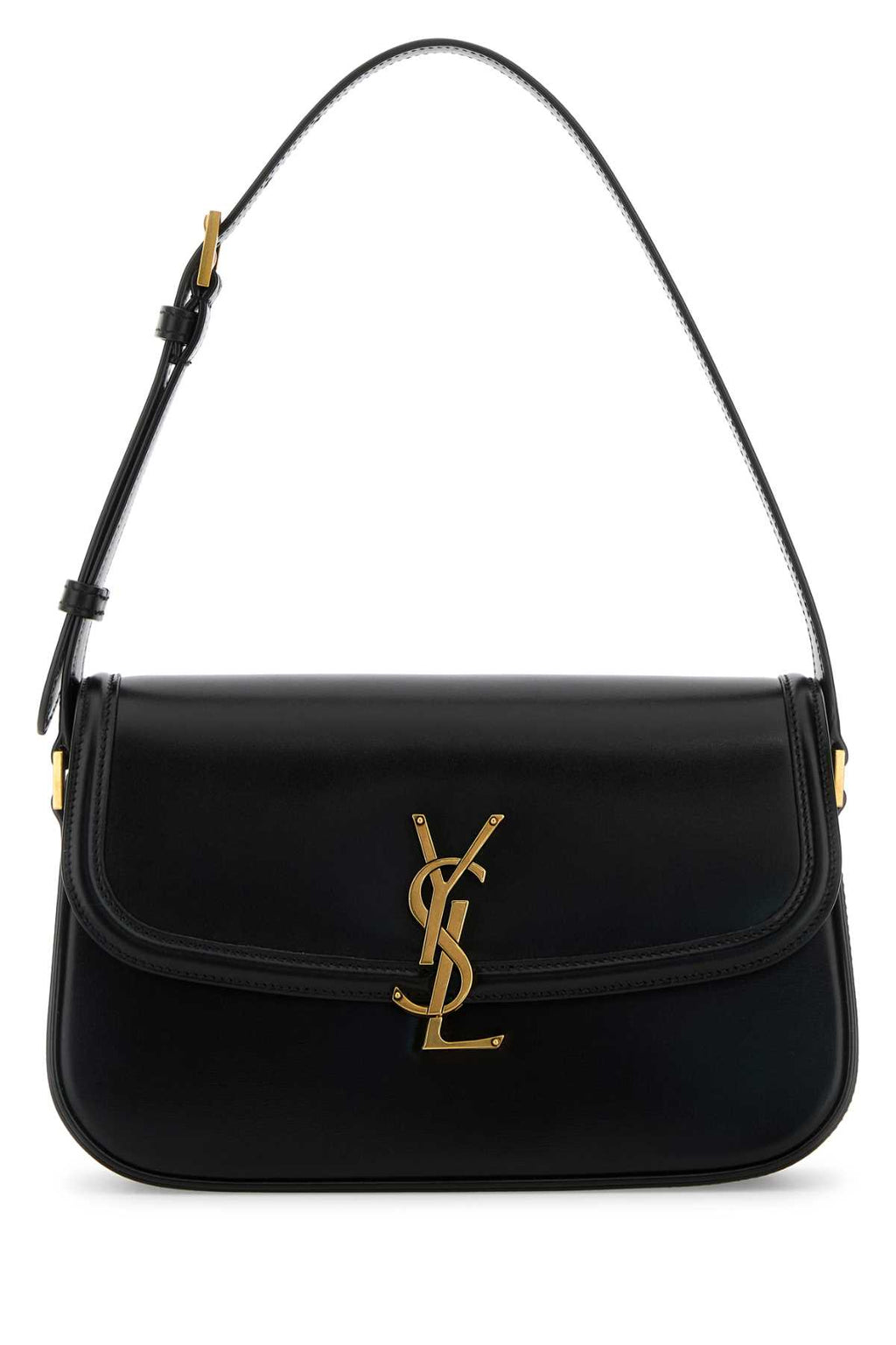 SAINT LAURENT YSL BO MNG M SOLF For Women Exterior: 100% Lamb Lining: 100% Suede Finishing: Antiqued golden metal