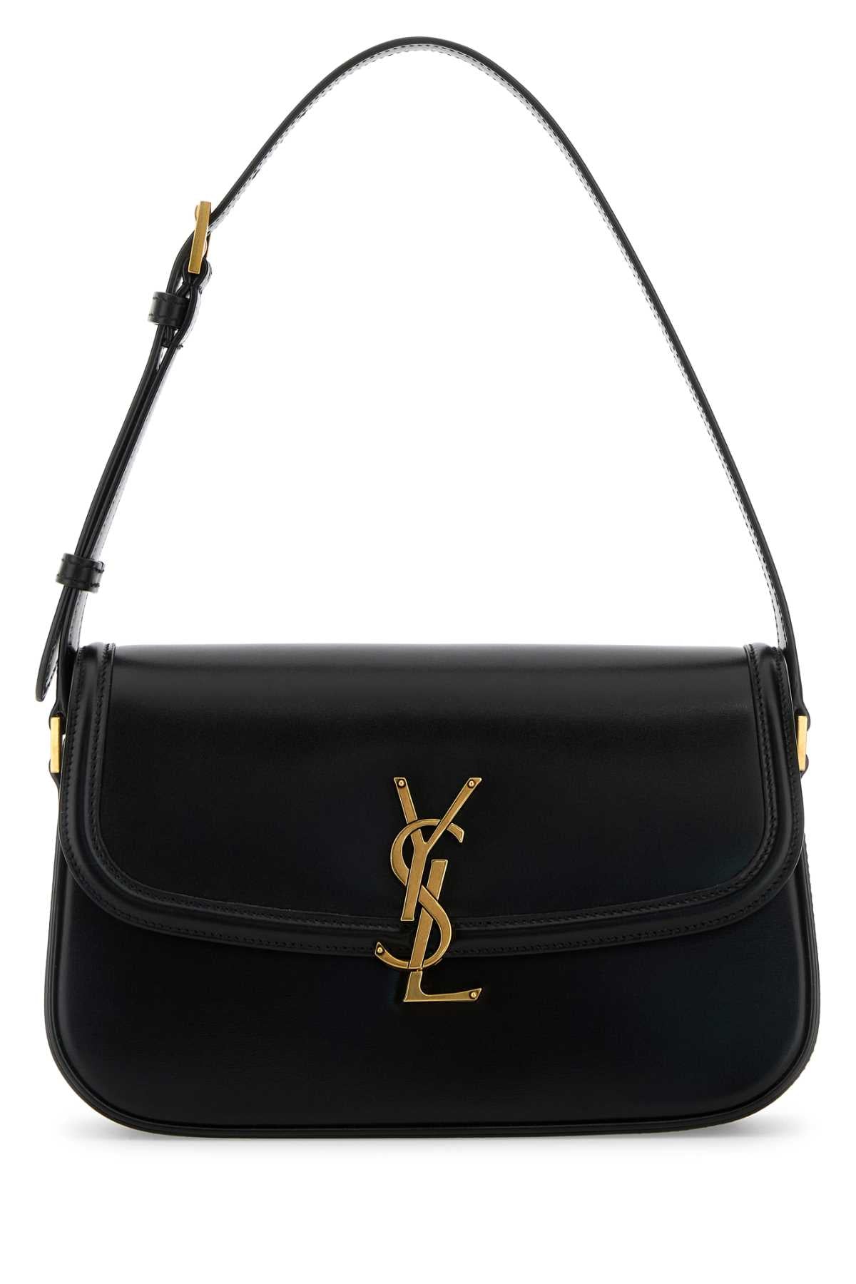 SAINT LAURENT YSL BO MNG M SOLF For Women Exterior: 100% Lamb Lining: 100% Suede Finishing: Antiqued golden metal