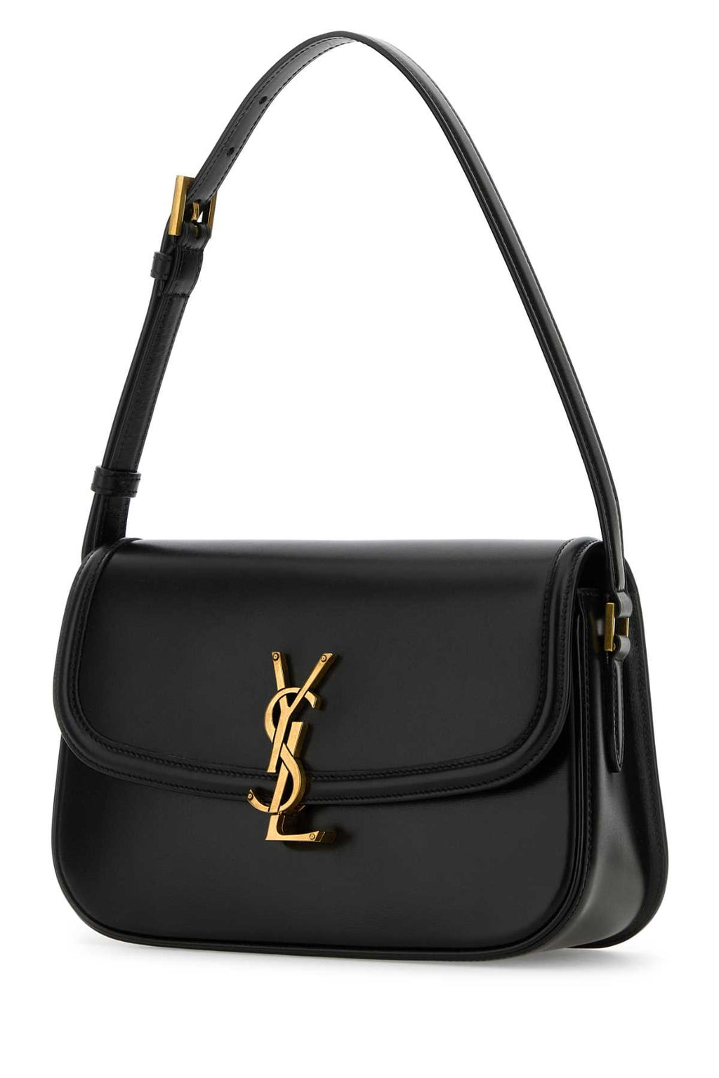 SAINT LAURENT YSL BO MNG M SOLF For Women Exterior: 100% Lamb Lining: 100% Suede Finishing: Antiqued golden metal
