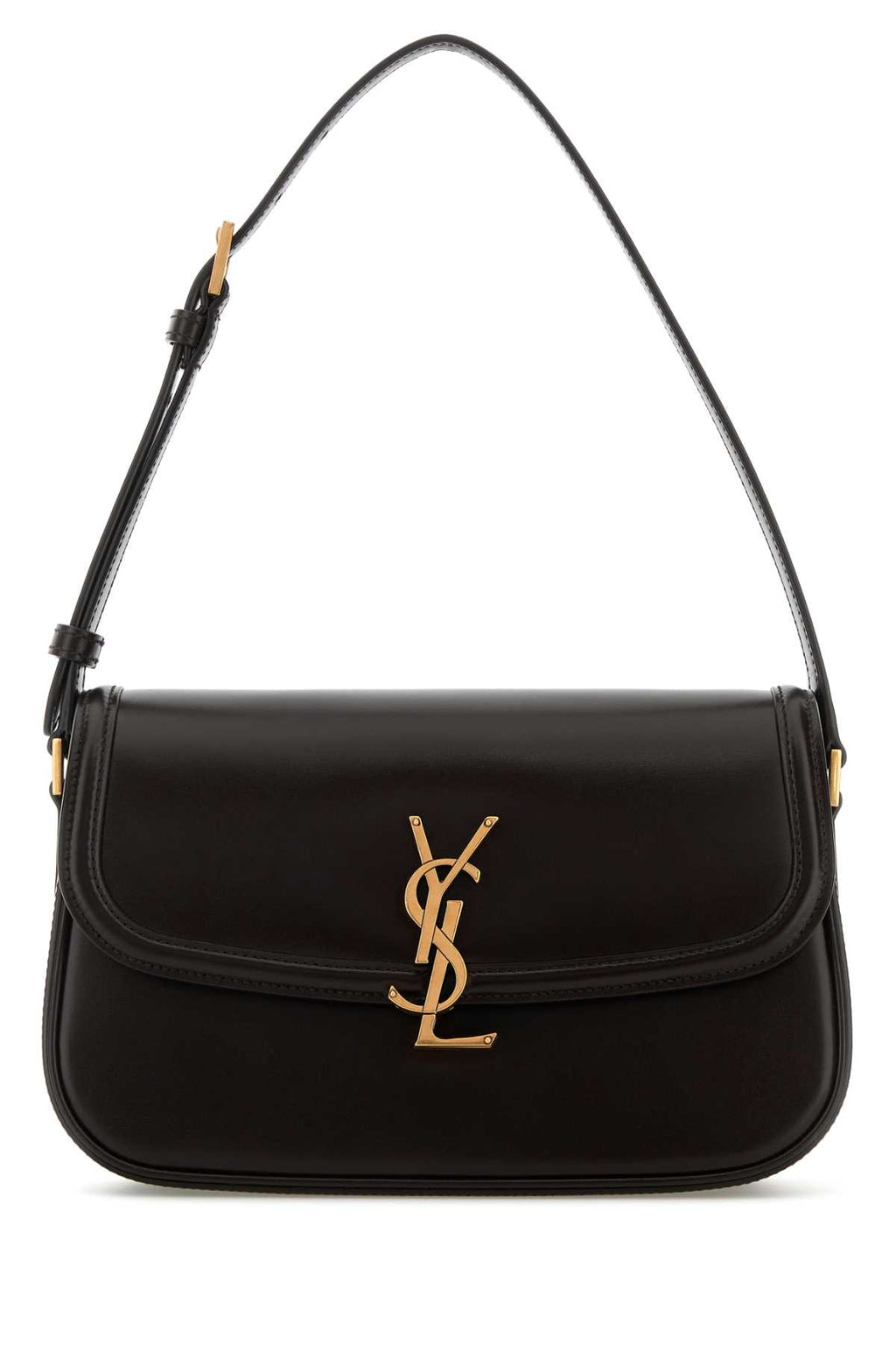 SAINT LAURENT YSL BO MNG M SOLF For Women Exterior: 100% Lamb Lining: 100% Suede Finishing: Antiqued golden metal