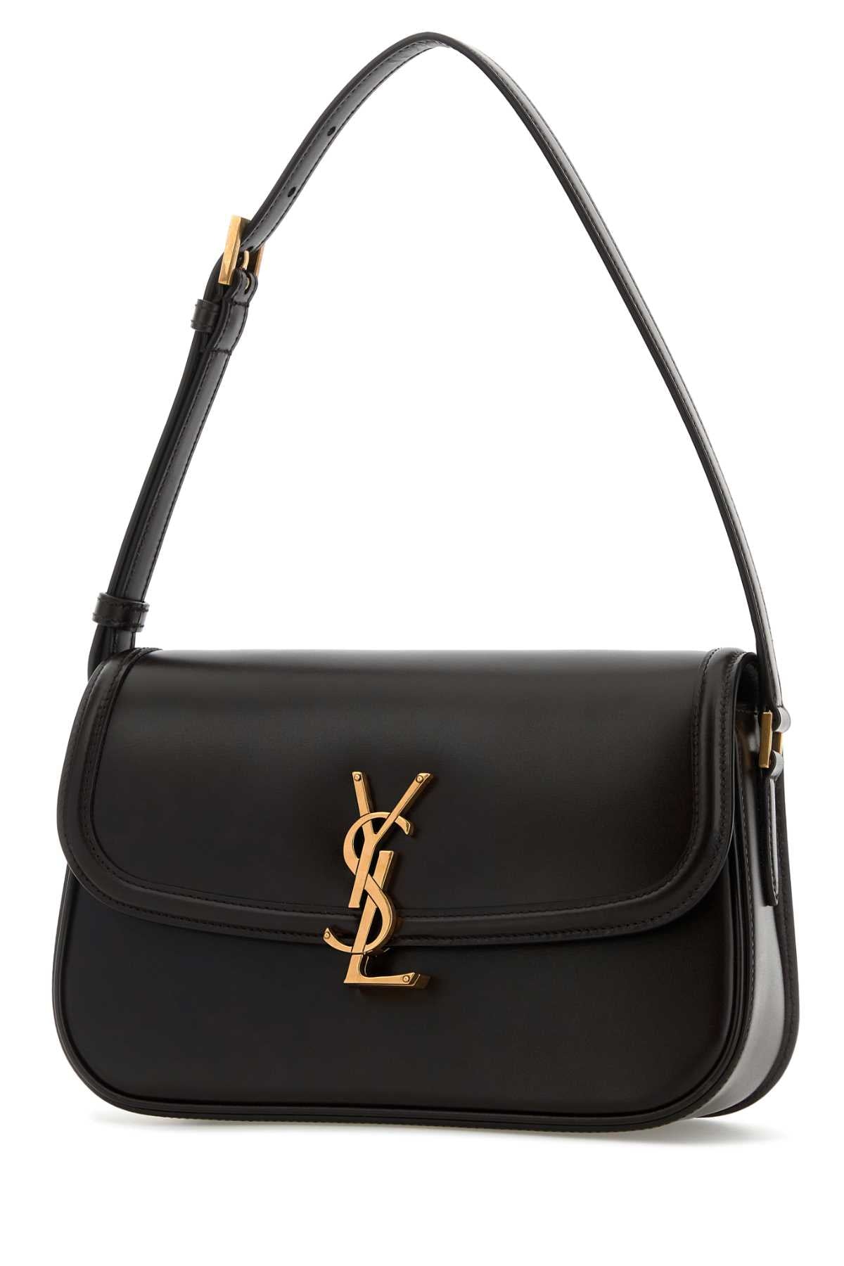 SAINT LAURENT YSL BO MNG M SOLF For Women Exterior: 100% Lamb Lining: 100% Suede Finishing: Antiqued golden metal