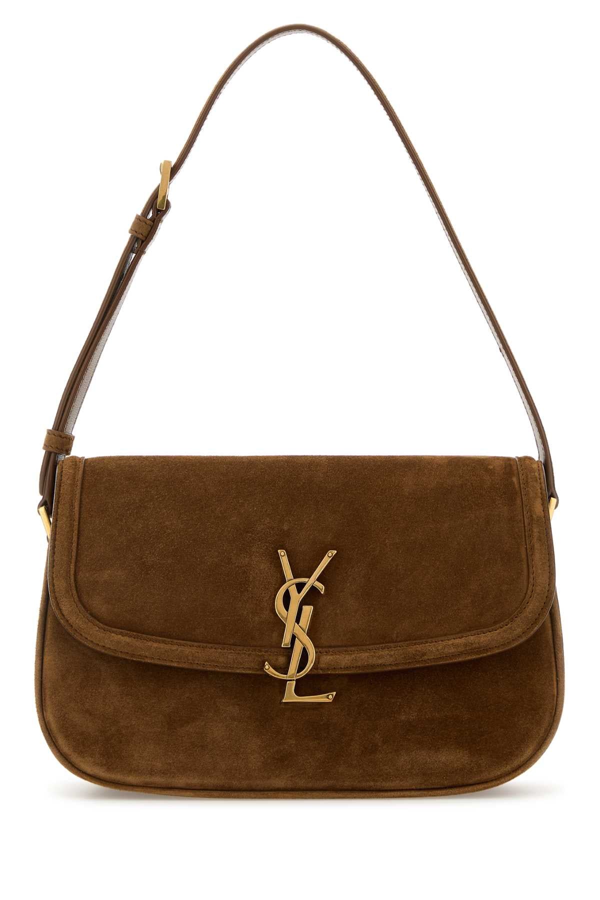 SAINT LAURENT YSL BO MNG M SOLF For Women Exterior: 100% Lamb Lining: 100% Leather Finishing: Antiqued golden metal