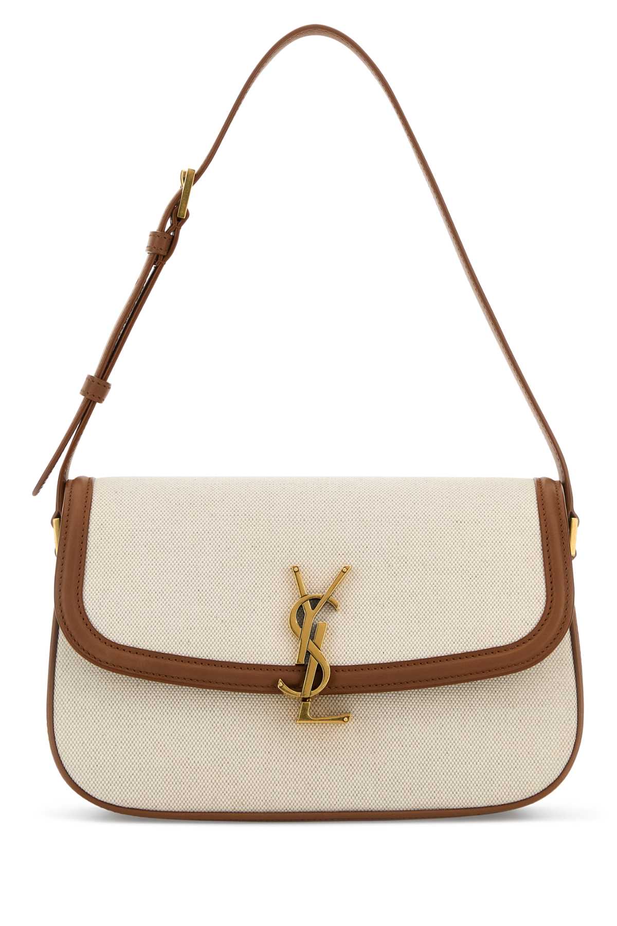 SAINT LAURENT YSL BO MNG S SOLF For Women Exterior: 100% Fabric Lining: 100% Fabric Finishing: Antiqued golden metal
