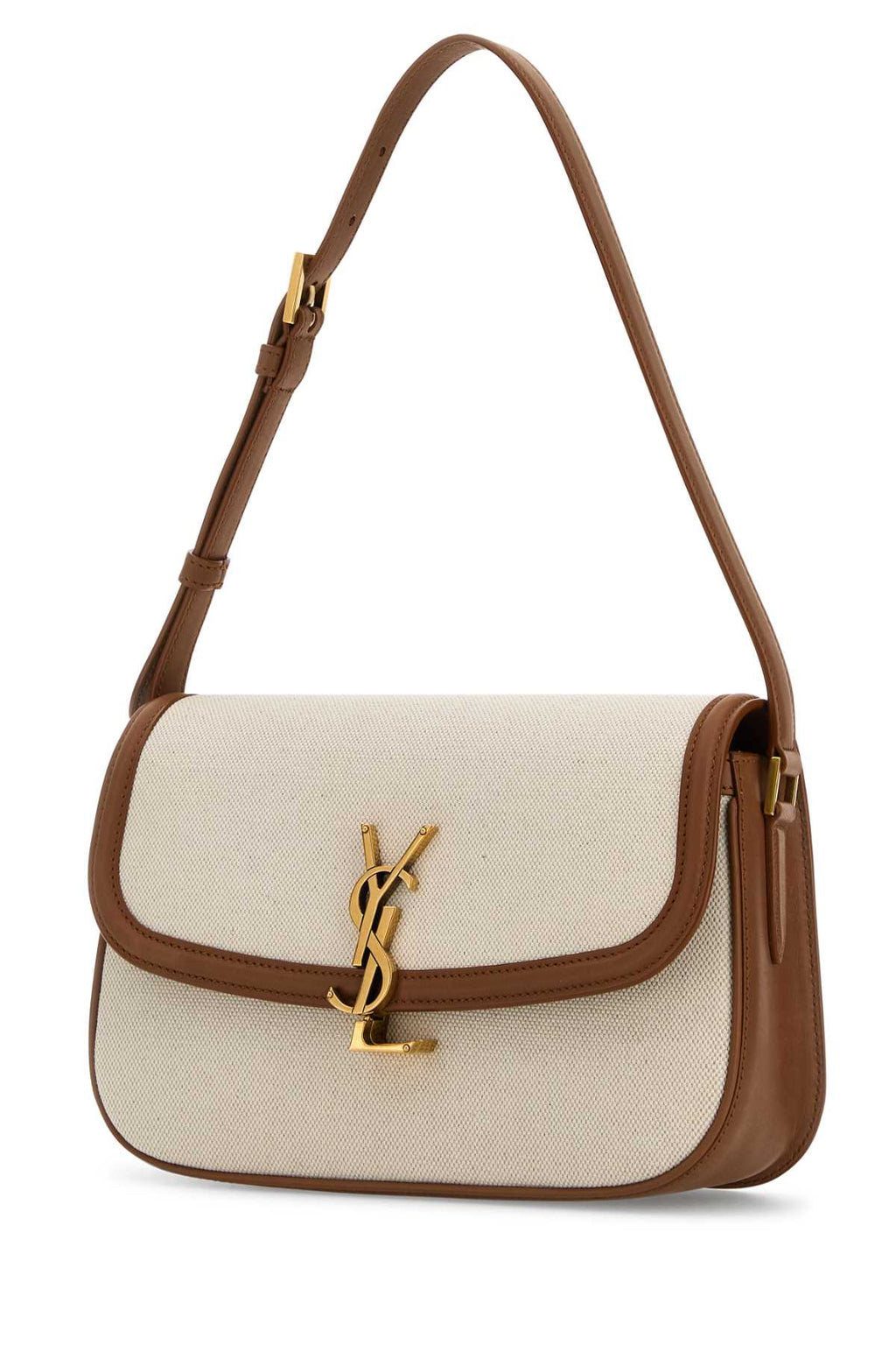 SAINT LAURENT YSL BO MNG S SOLF For Women Exterior: 100% Fabric Lining: 100% Fabric Finishing: Antiqued golden metal