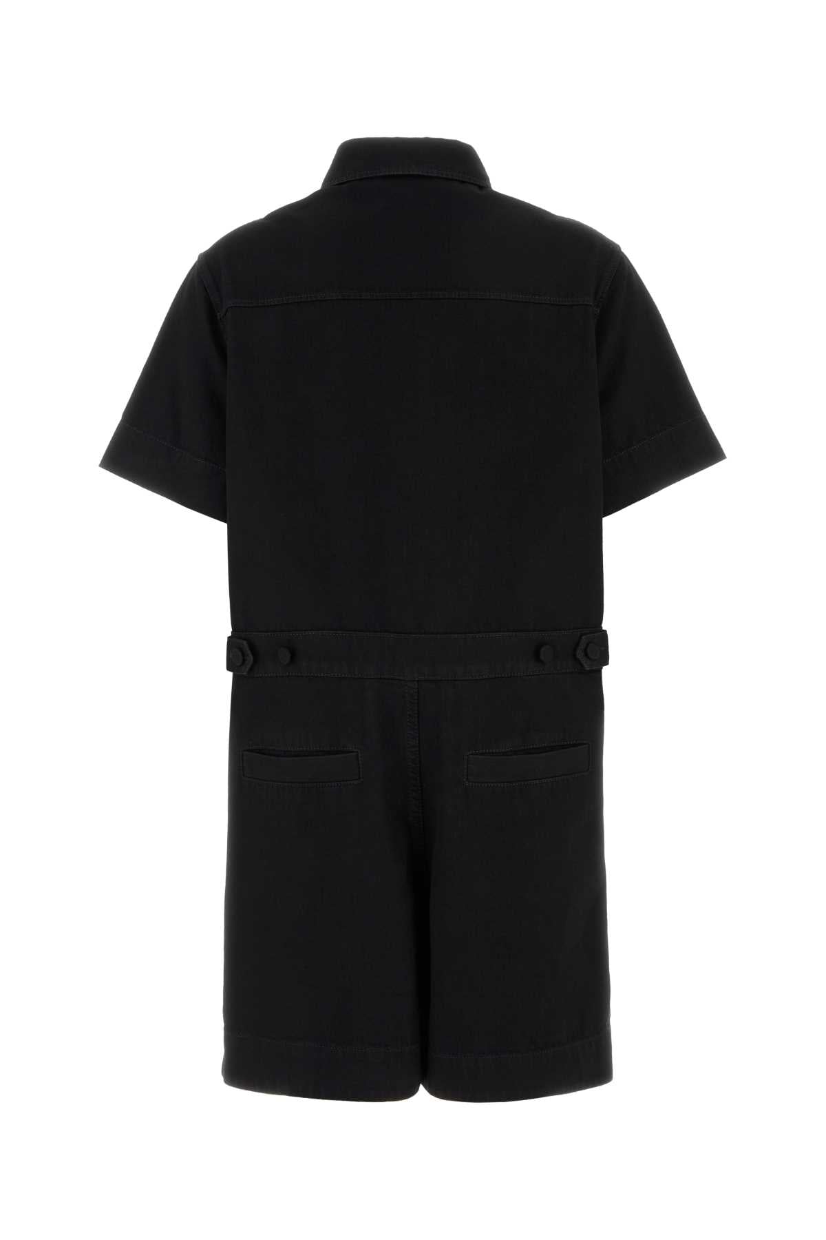 GUCCI JMPSUIT DENIM W/HRSBIT&LEATHER For Women Exterior: 100% Cotton