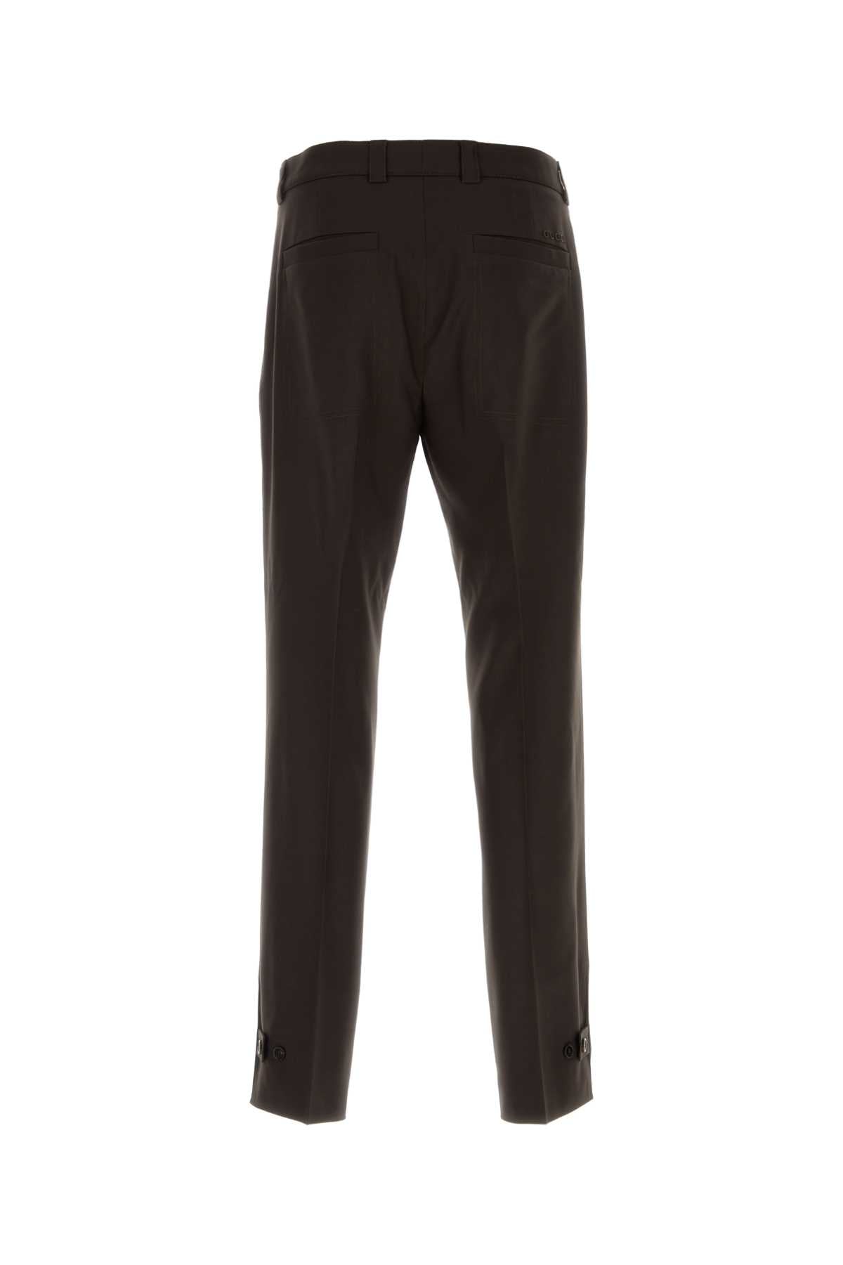 GUCCI PANT WOOL GABARDINE W/HORN For Men Exterior: 100% Wool