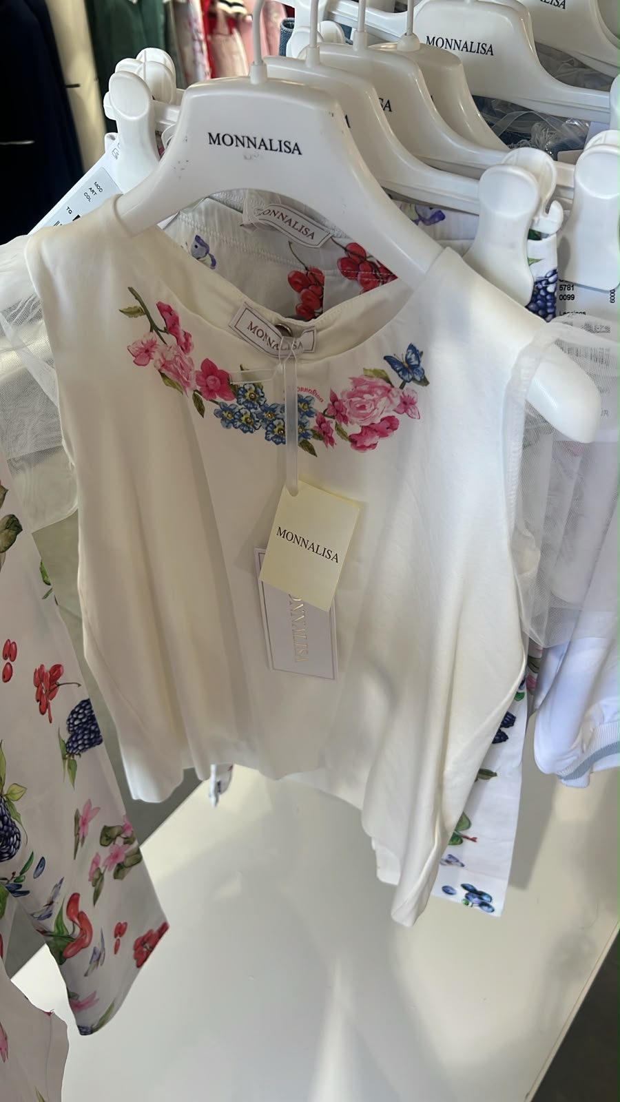 Girls' Floral Embroidered Sleeveless Top